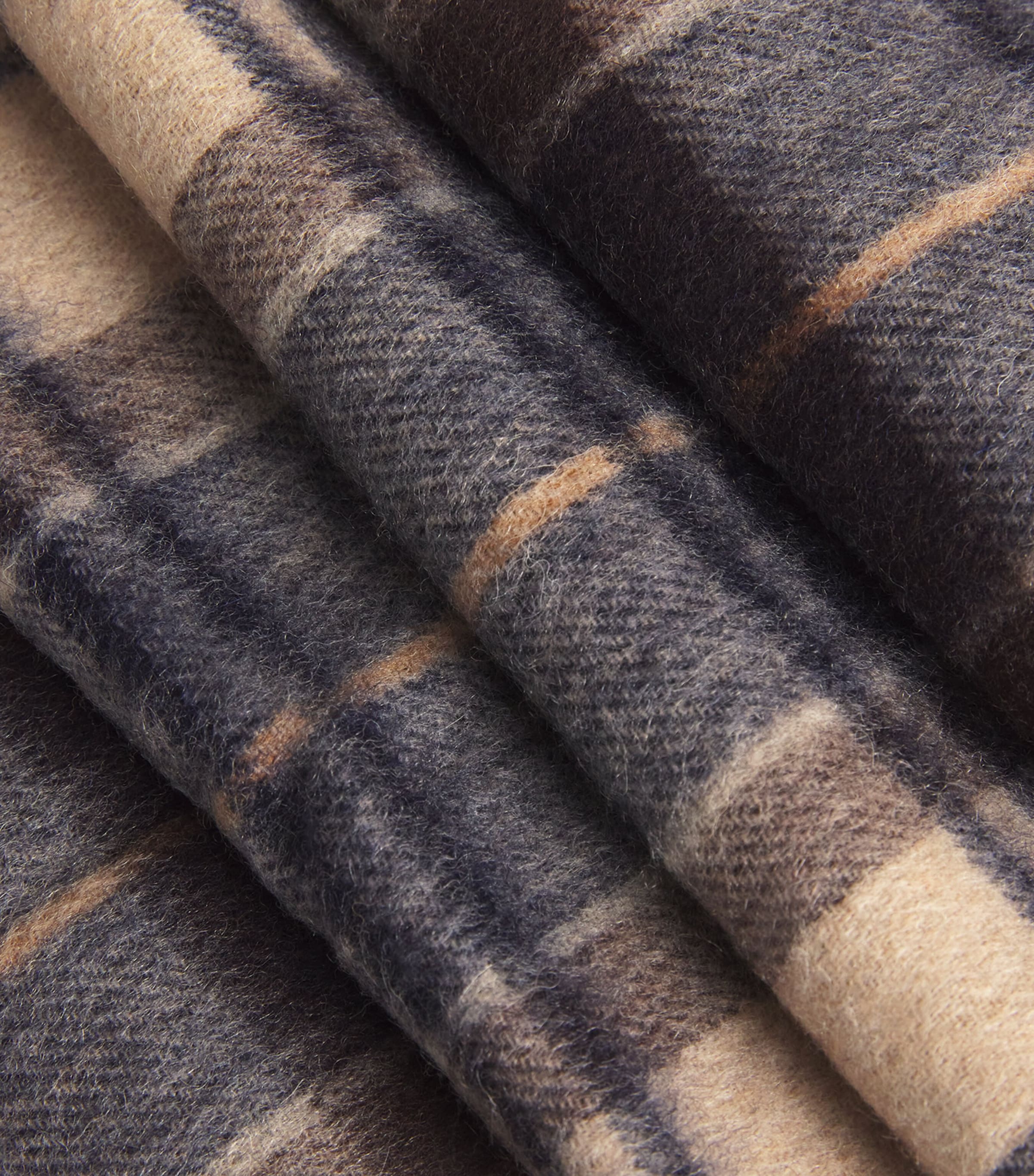 Barbour Wool-Cashmere Tartan Scarf Autumn Dress Image 5
