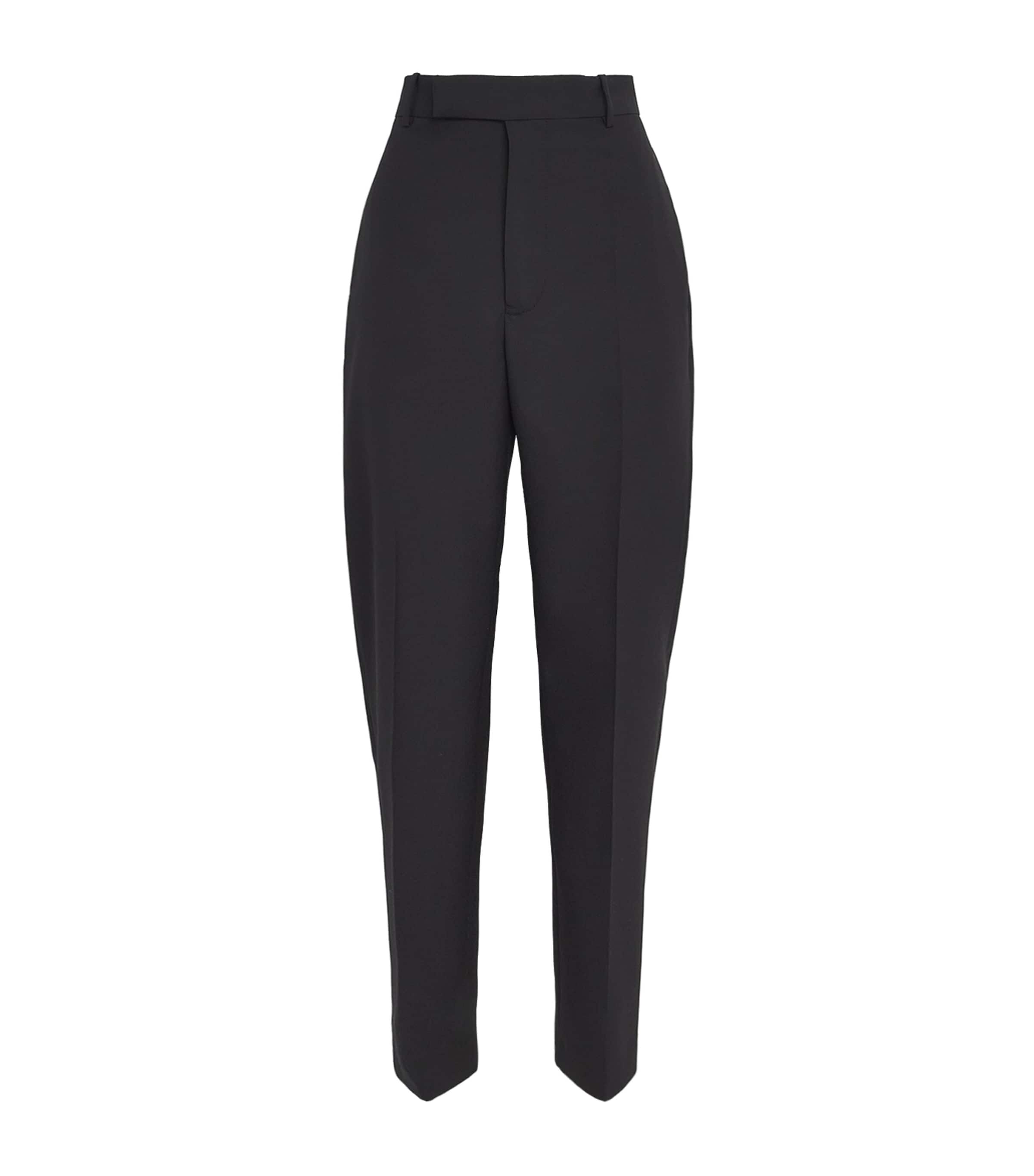Jil Sander Womens Virgin Wool Tailored Trousers Black Image 1