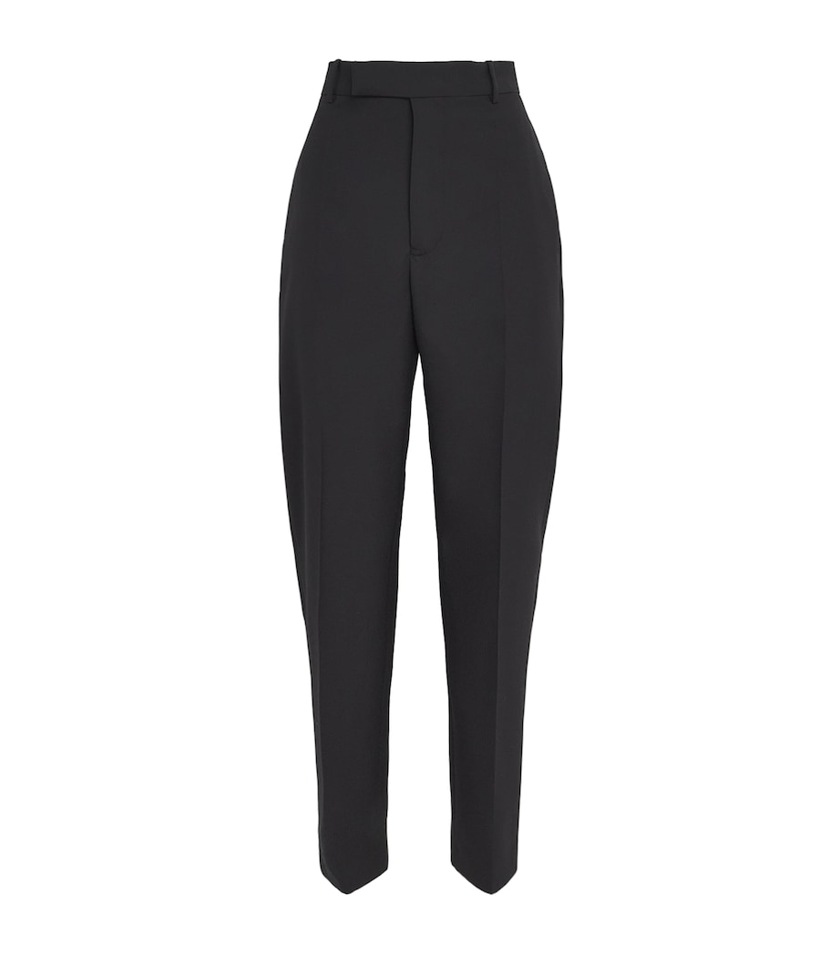Jil Sander Womens Virgin Wool Tailored Trousers Black Image 1