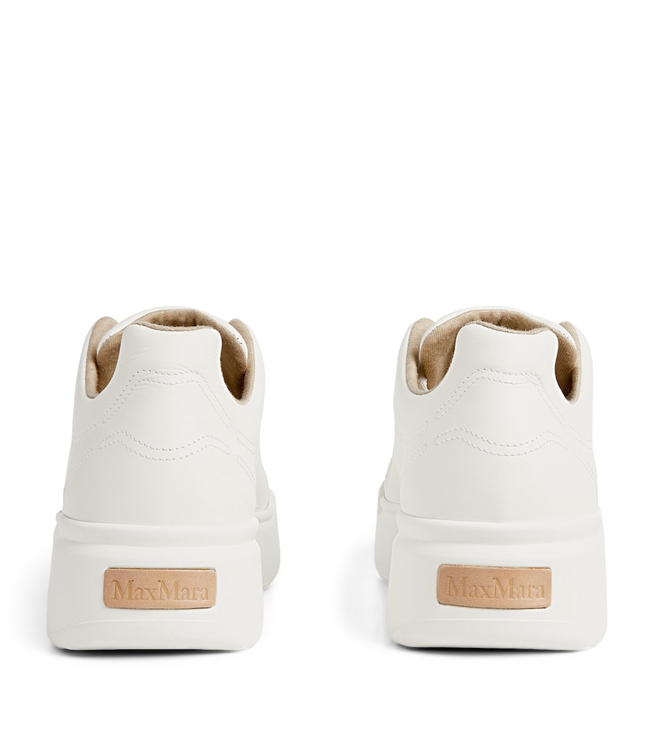 Leather Sneakers WHITE Image 3