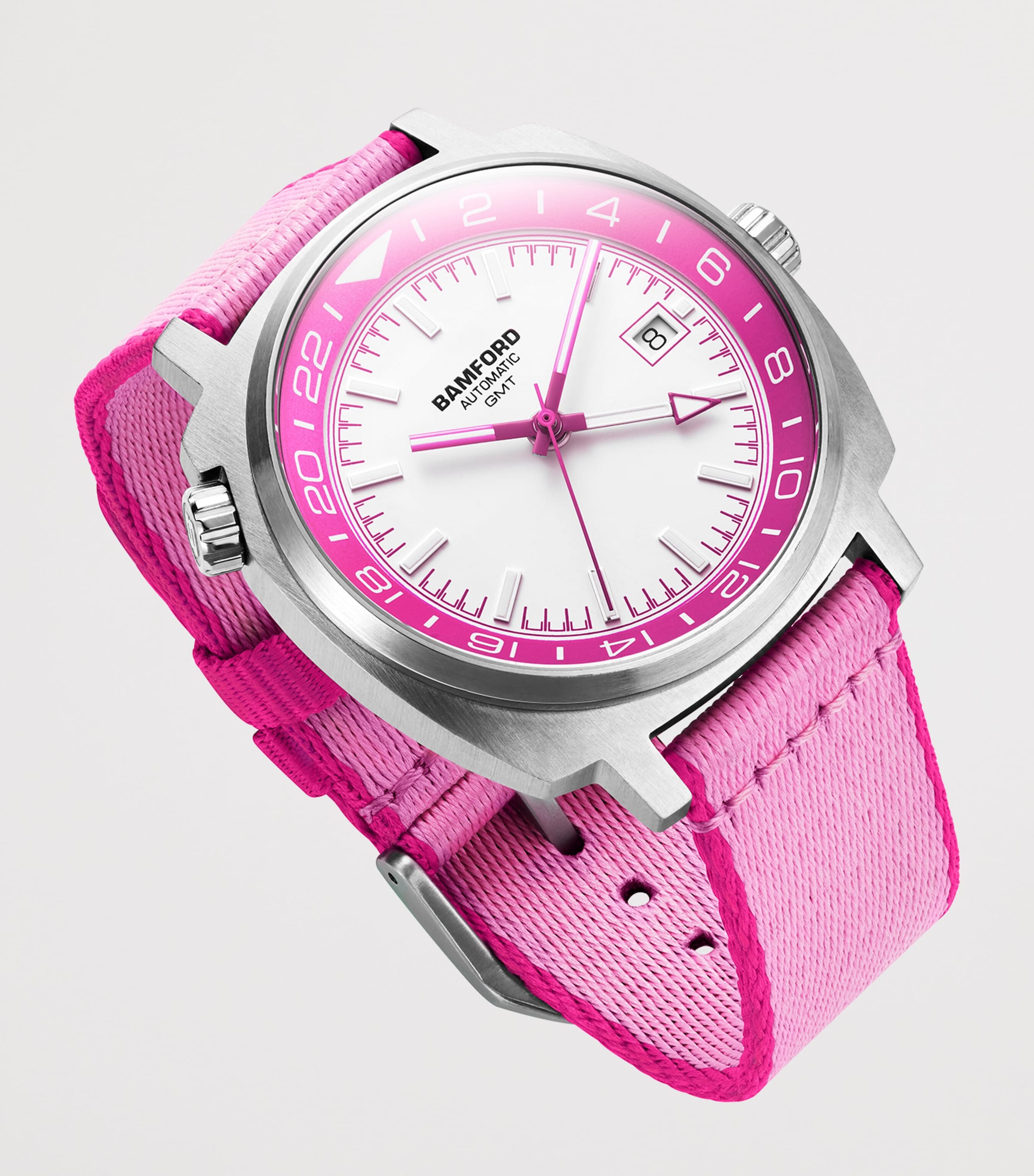 Stainless Steel GMT Summer -4 Watch 40mm PINK Image 3