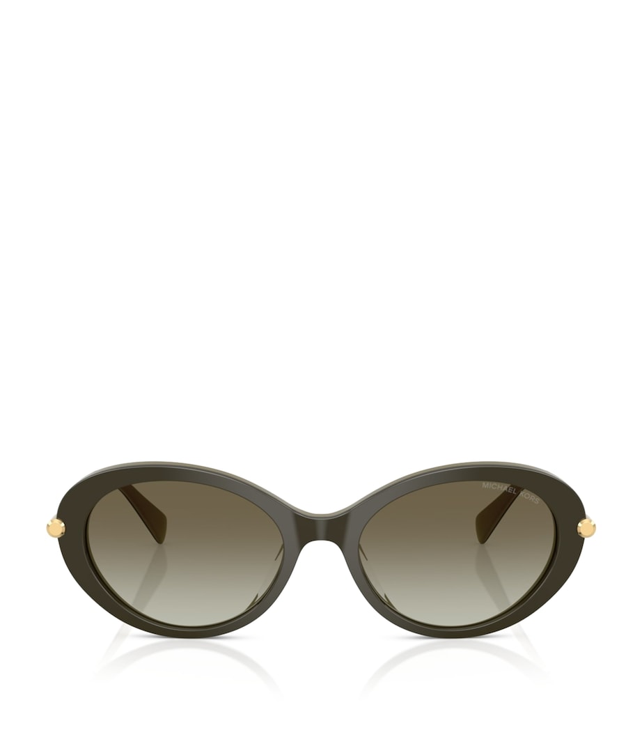 Michael Kors Rockaway Oval Sunglasses Green Image 1