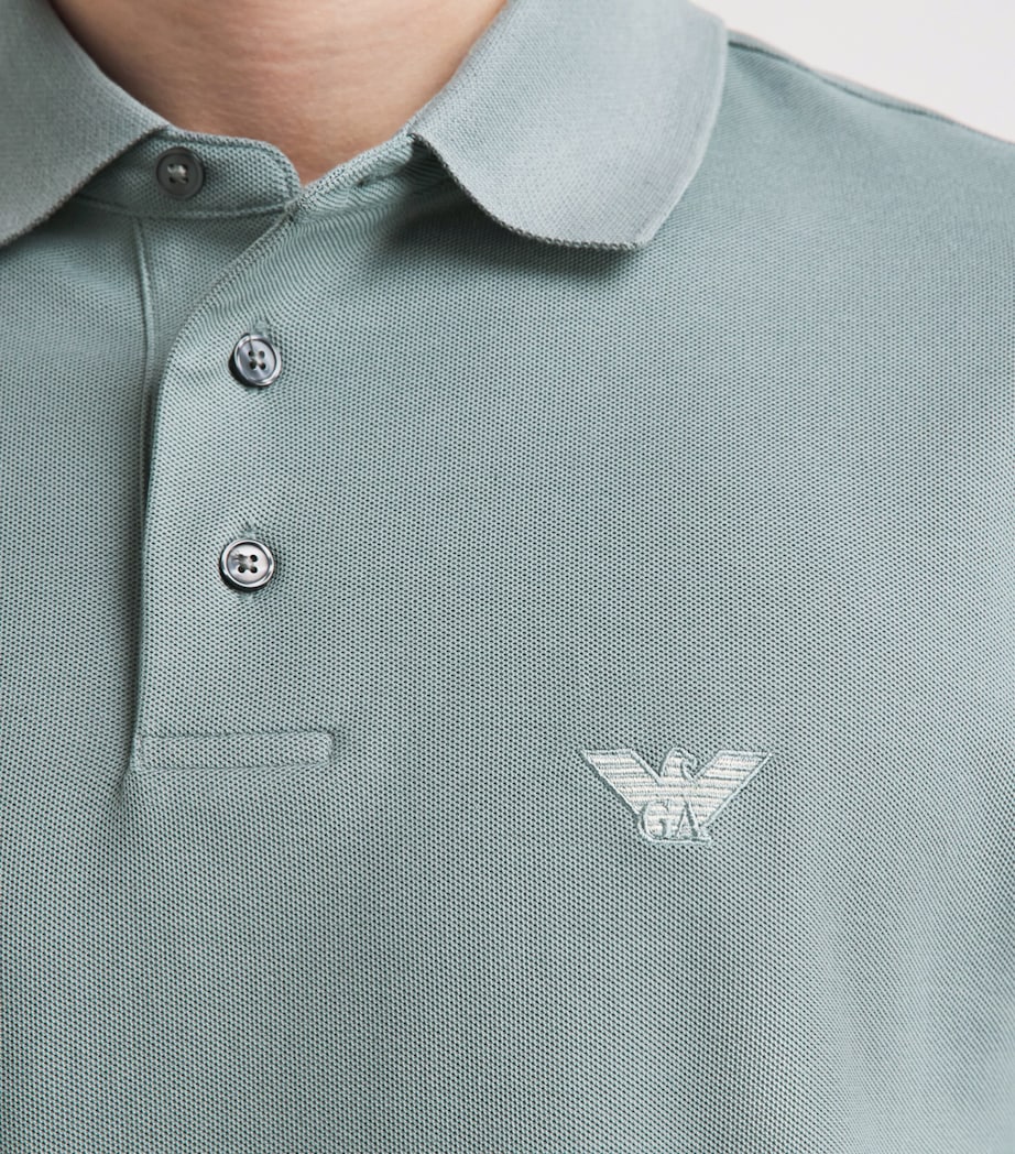 Emporio Armani Mens Cotton Polo Shirt Image 3