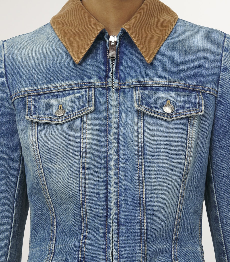 Peplum Denim Jacket 4315 Image 6