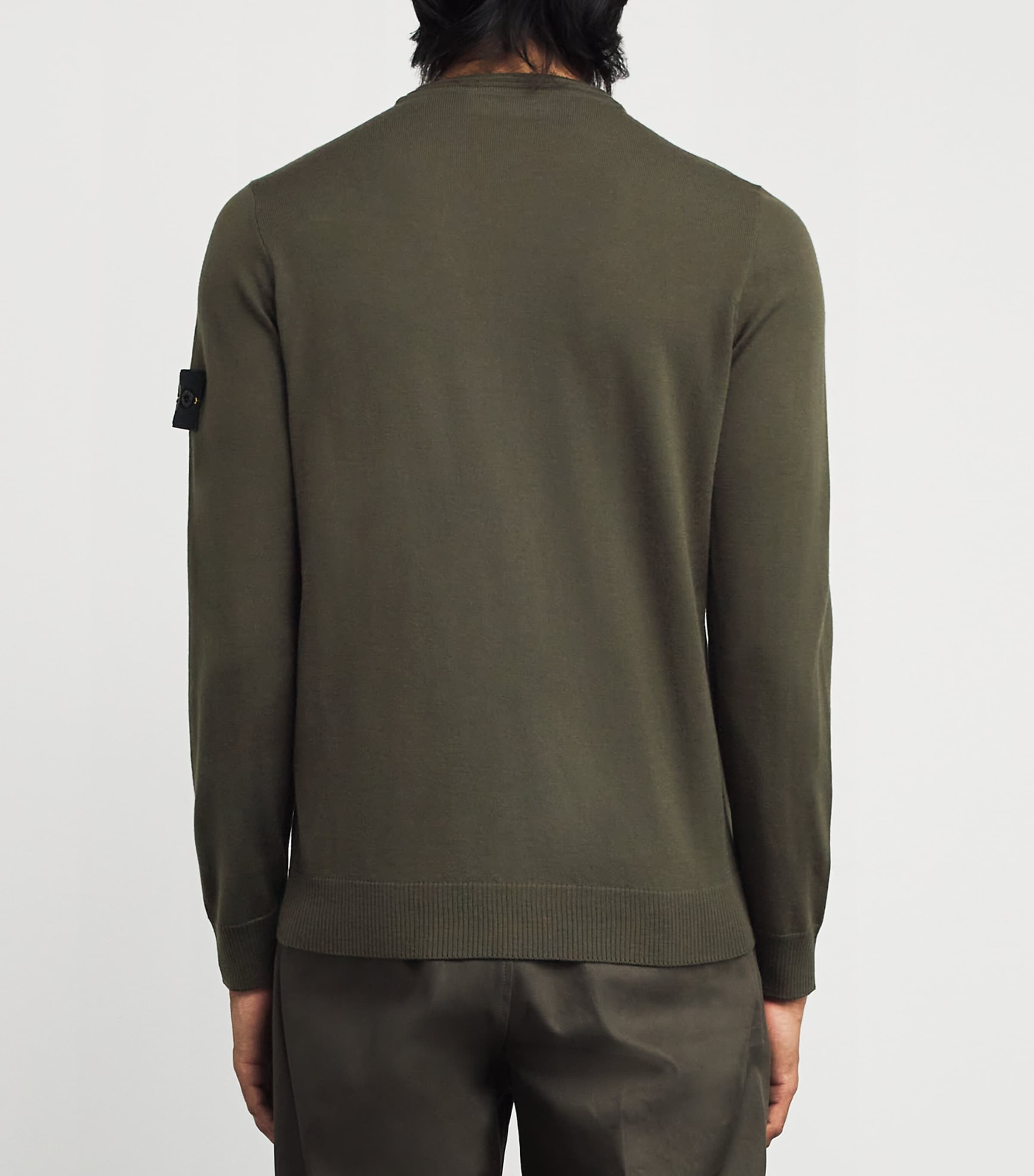 Virgin Wool Crew-Neck Sweater V0054 Image 4