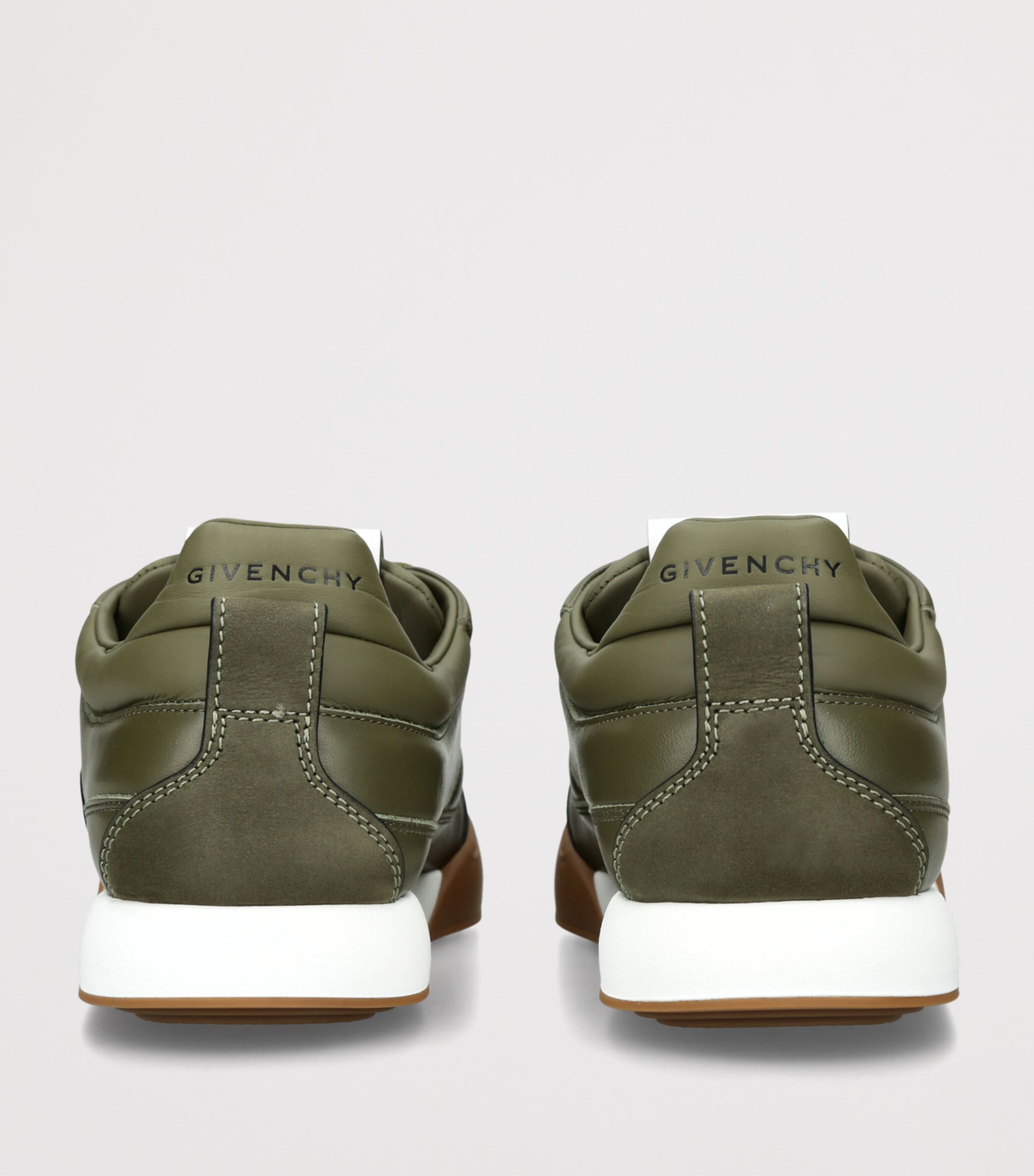 Givenchy Leather Yard Sneakers Khaki Image 4