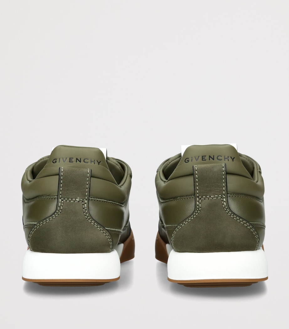 Givenchy Leather Yard Sneakers Khaki Image 4
