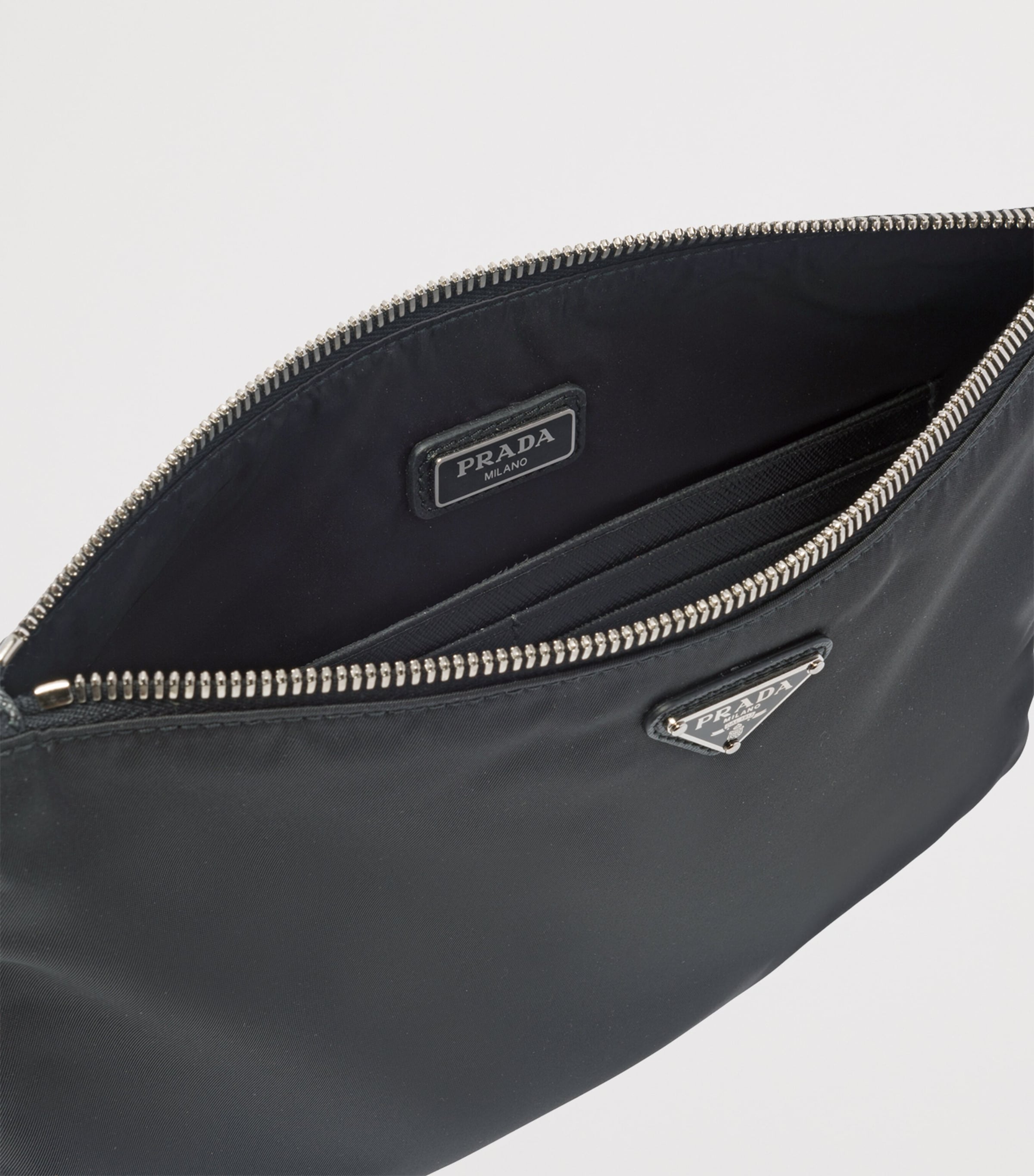 Prada Re-Nylon and Saffiano Leather Wristlet Pouch Image 3