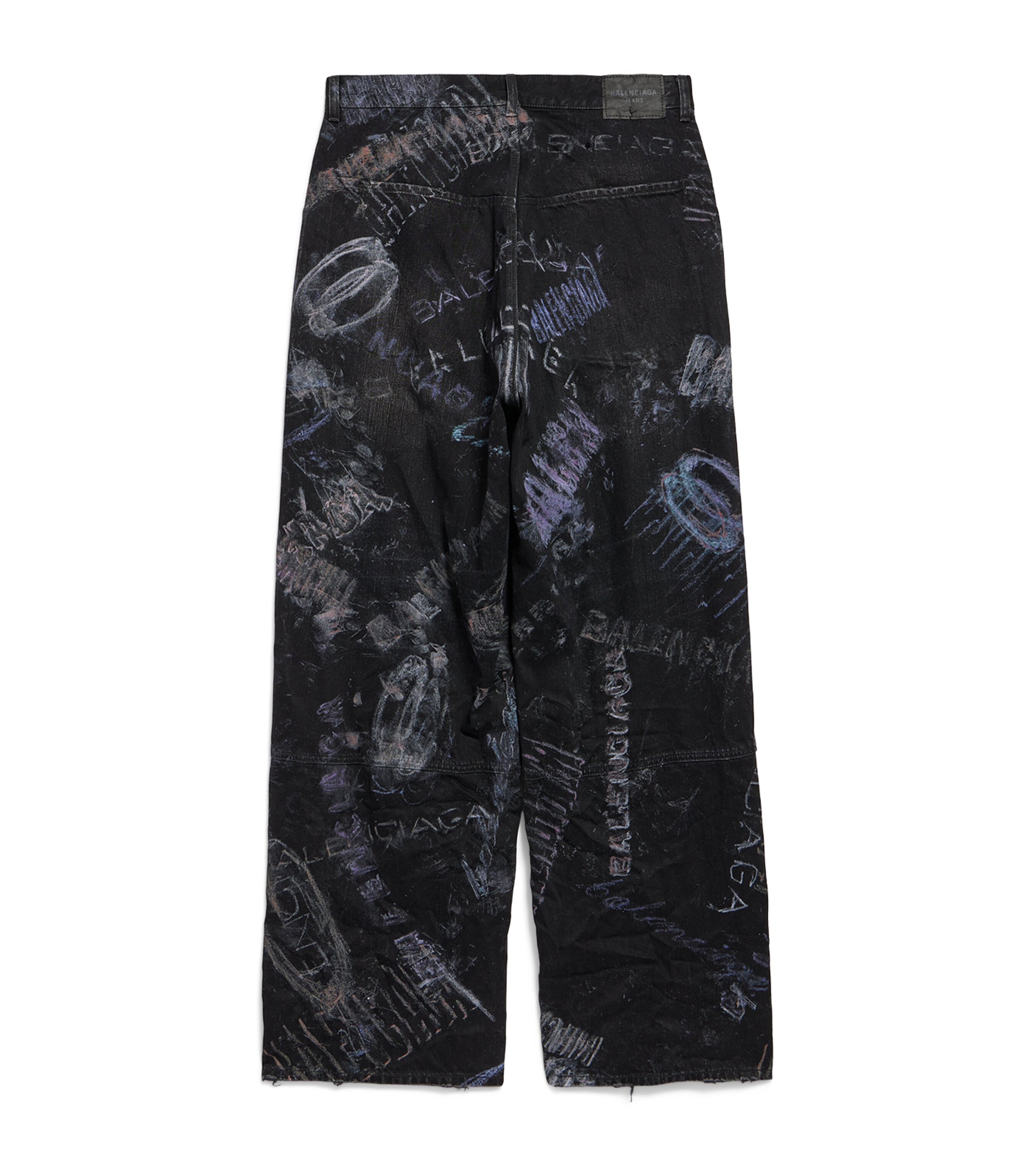 Washed Crayon Wide-Leg Jeans 1037 Image 5