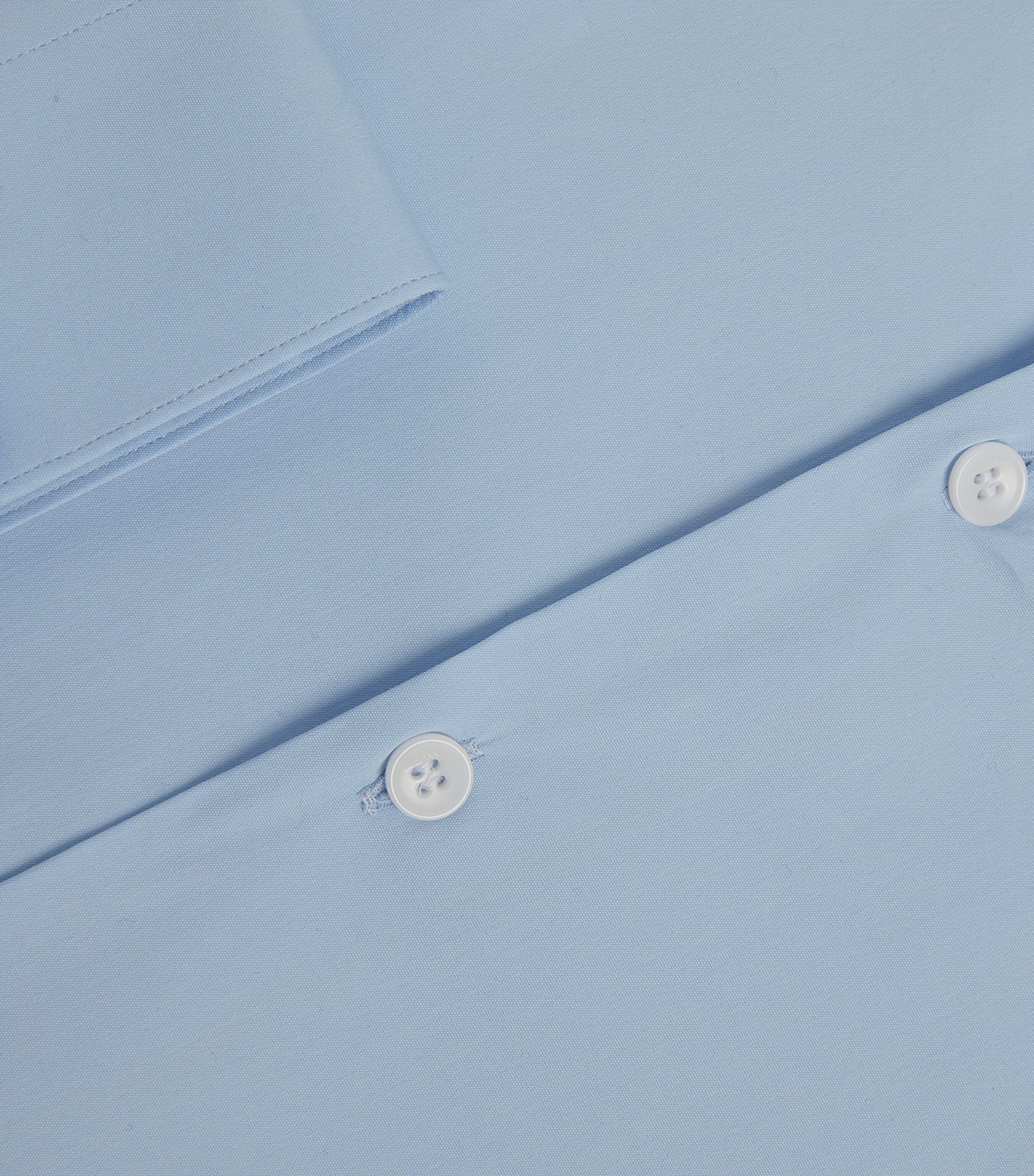 Cotton-Blend Point-Collar Shirt SKY BLUE Image 5