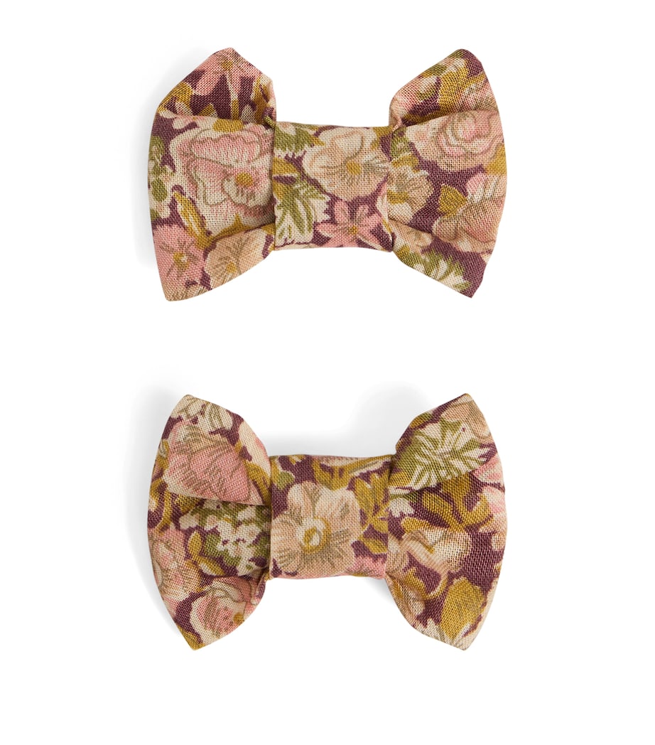 Bow Hair Clips (Set of 2) FL ROSE CAMELIA Image 1