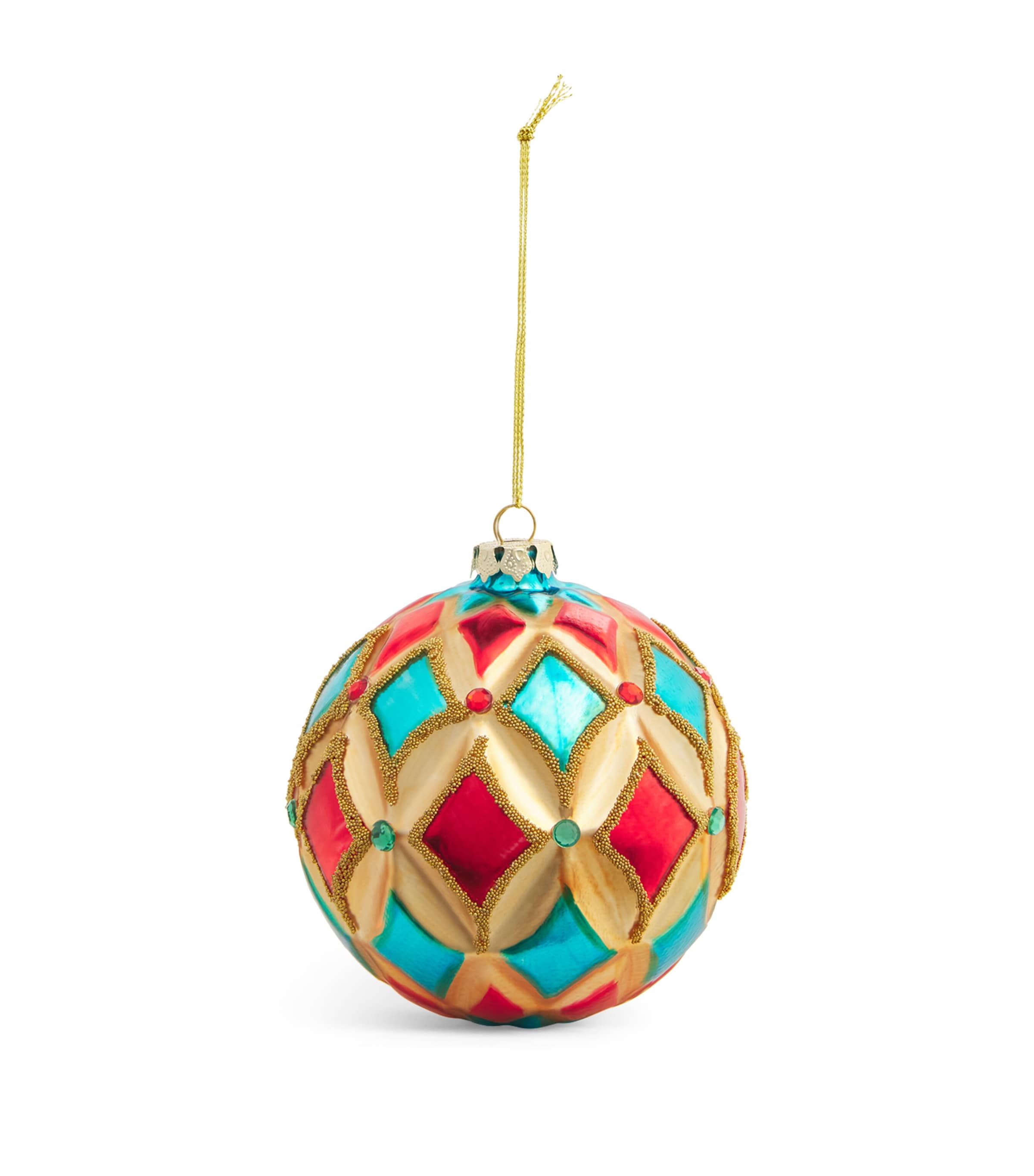 Harrods Glass Jewel Bauble In Multi