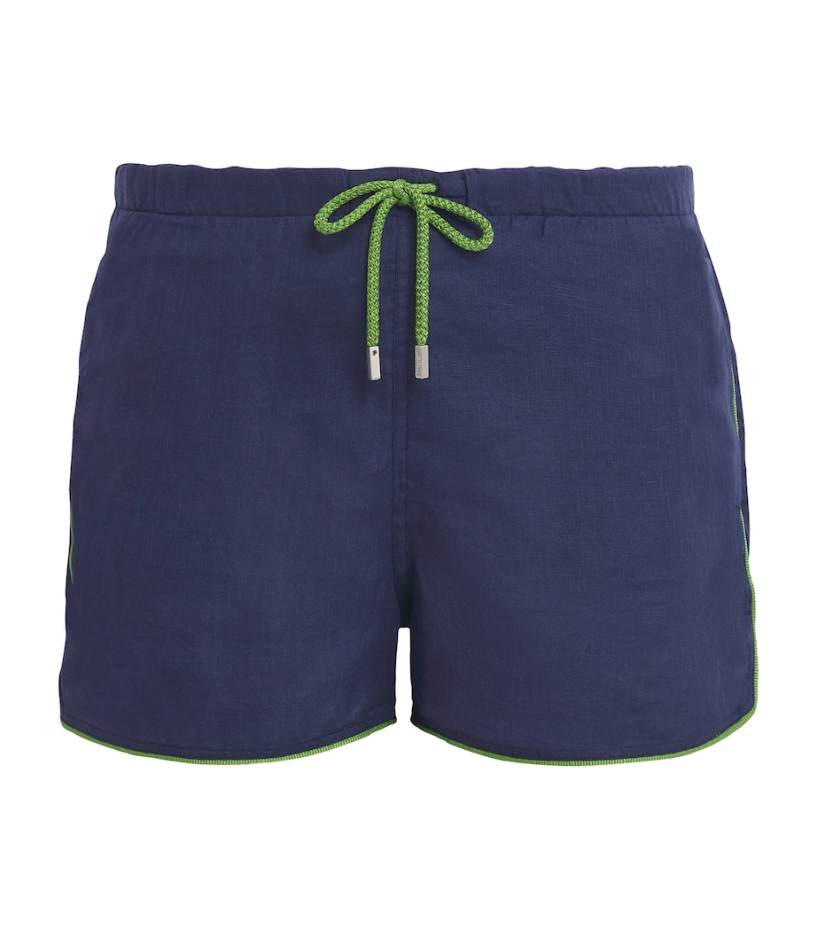 Linen Maurice Swim Shorts 390-NAVY Image 1