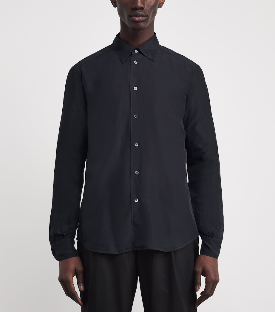 Silk Shirt 170 NAVY Image 3