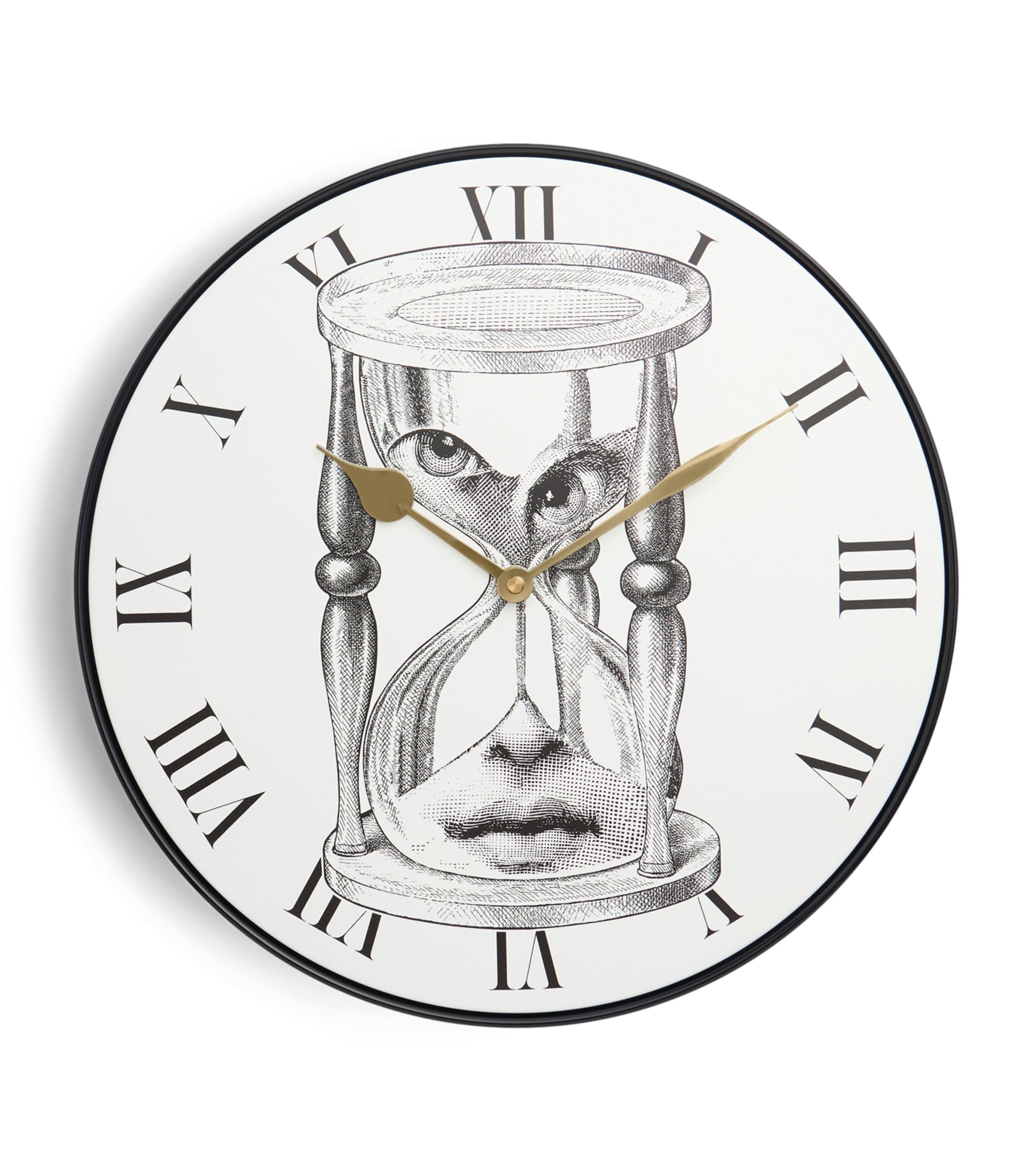 Fornasetti Tema E Variazioni No. 184 Wall Clock In White