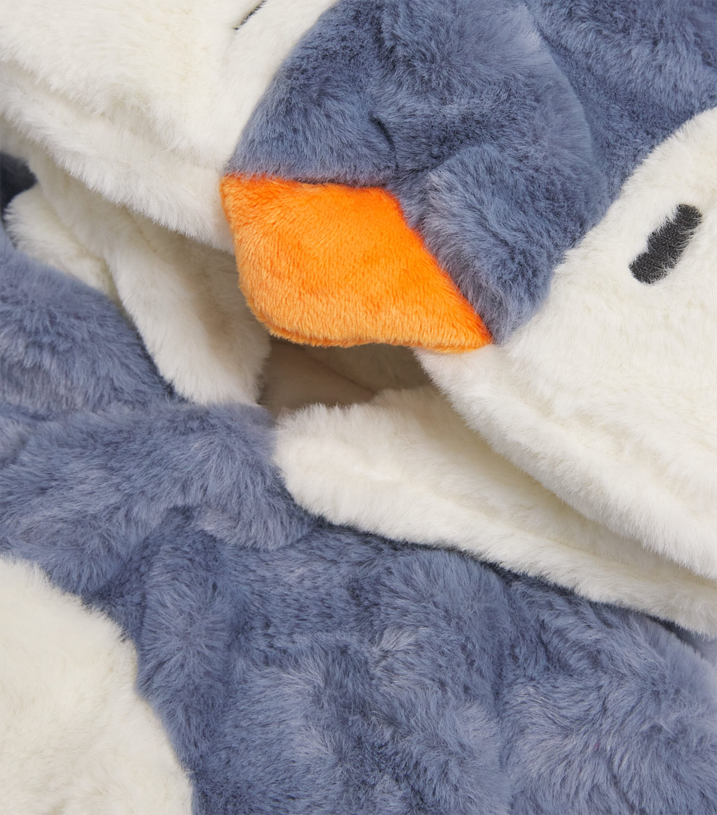 Faux Fur Penguin Sleepsuit (0-24 Months) BLUE Image 3