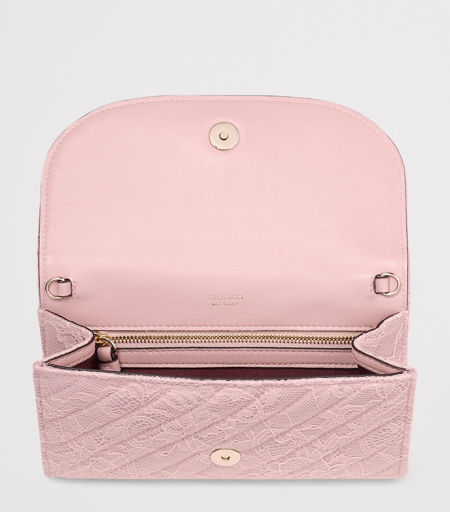 Leather Curve Chain Wallet ROSE/SHINY GOLD Image 4