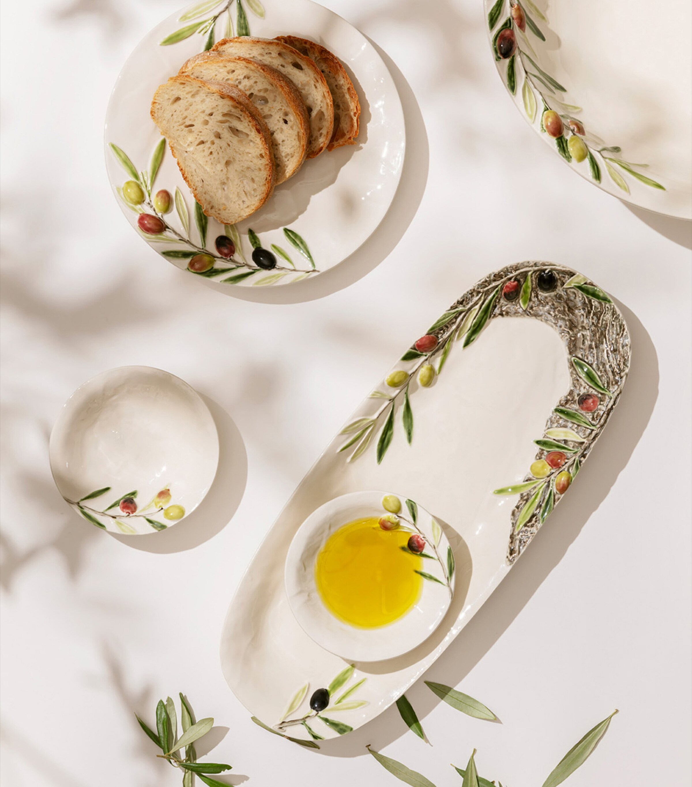 x Esporão Large Olival Platter (40.5cm) WHITE, GREEN, BROWN Image 3