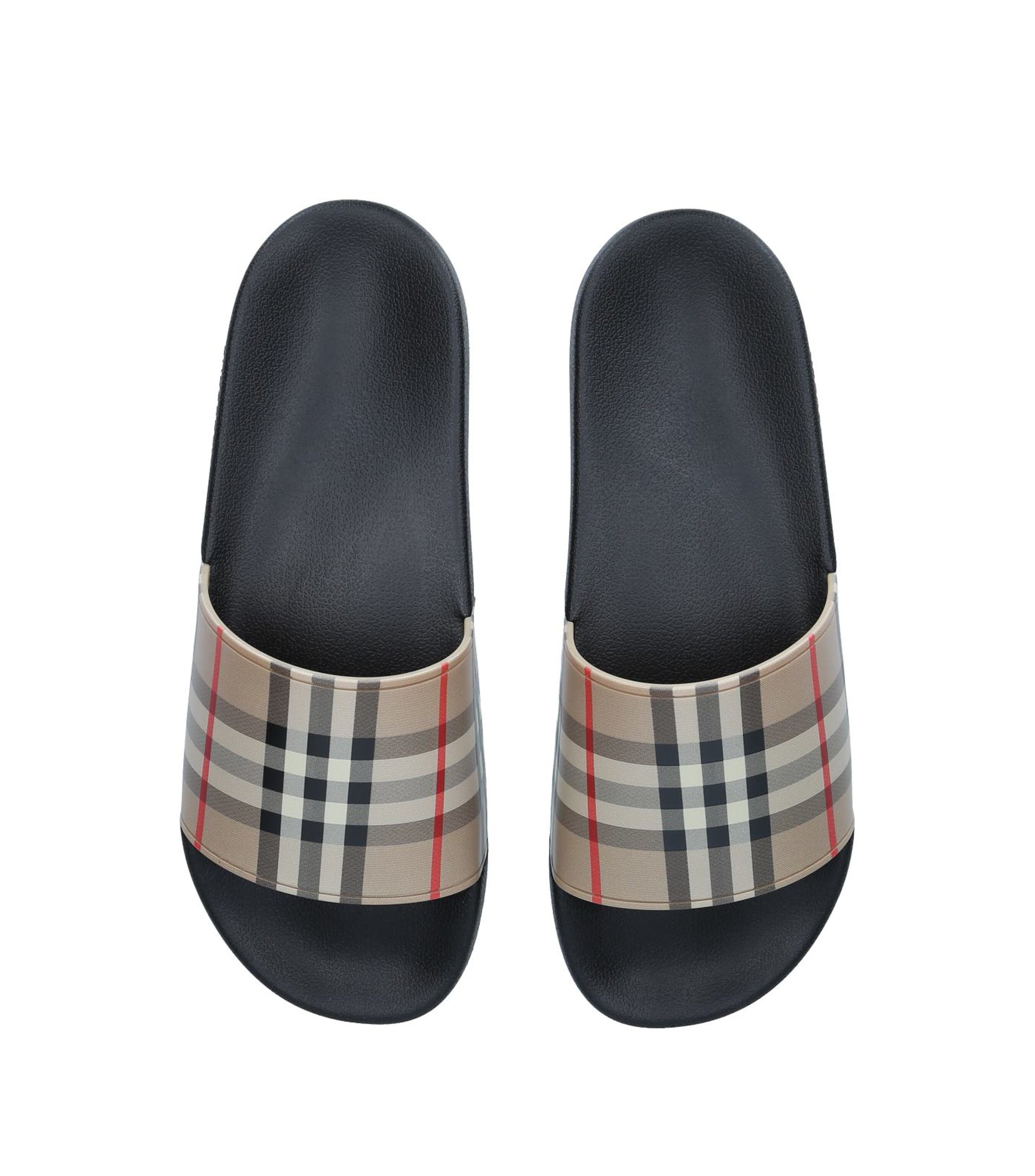 Outfit Burberry Slides Mens Buy Burberry Check EKD Motif Slides Online In Singapore ORIGINALFOOK