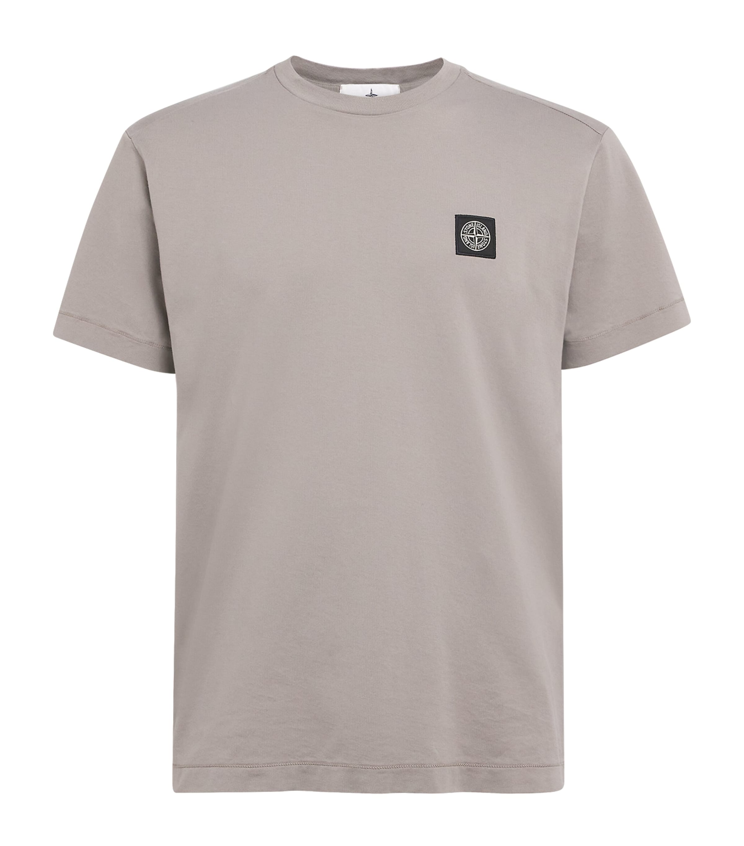 Stone Island Mens Cotton Compass Logo T-Shirt Image 1