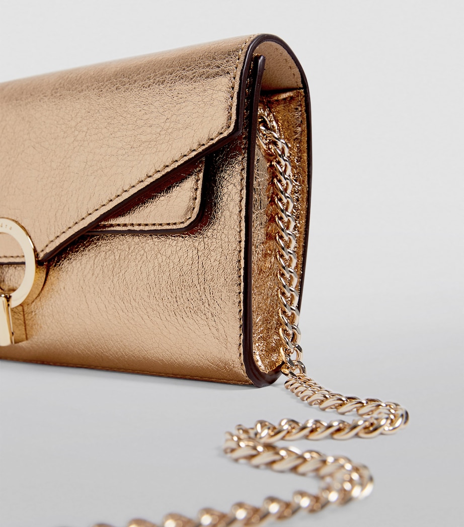 Leather Yza Shoulder Bag GOLD Image 7