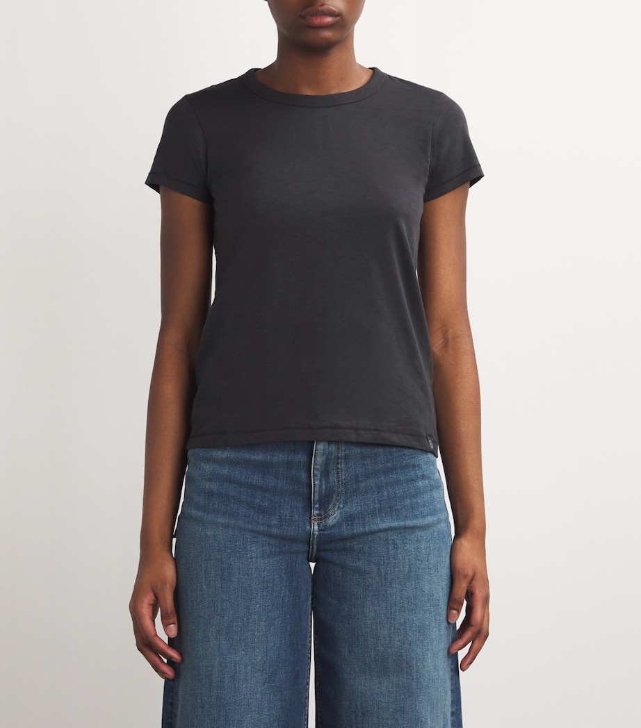 Pima Cotton The Slub T-Shirt BLACK Image 3