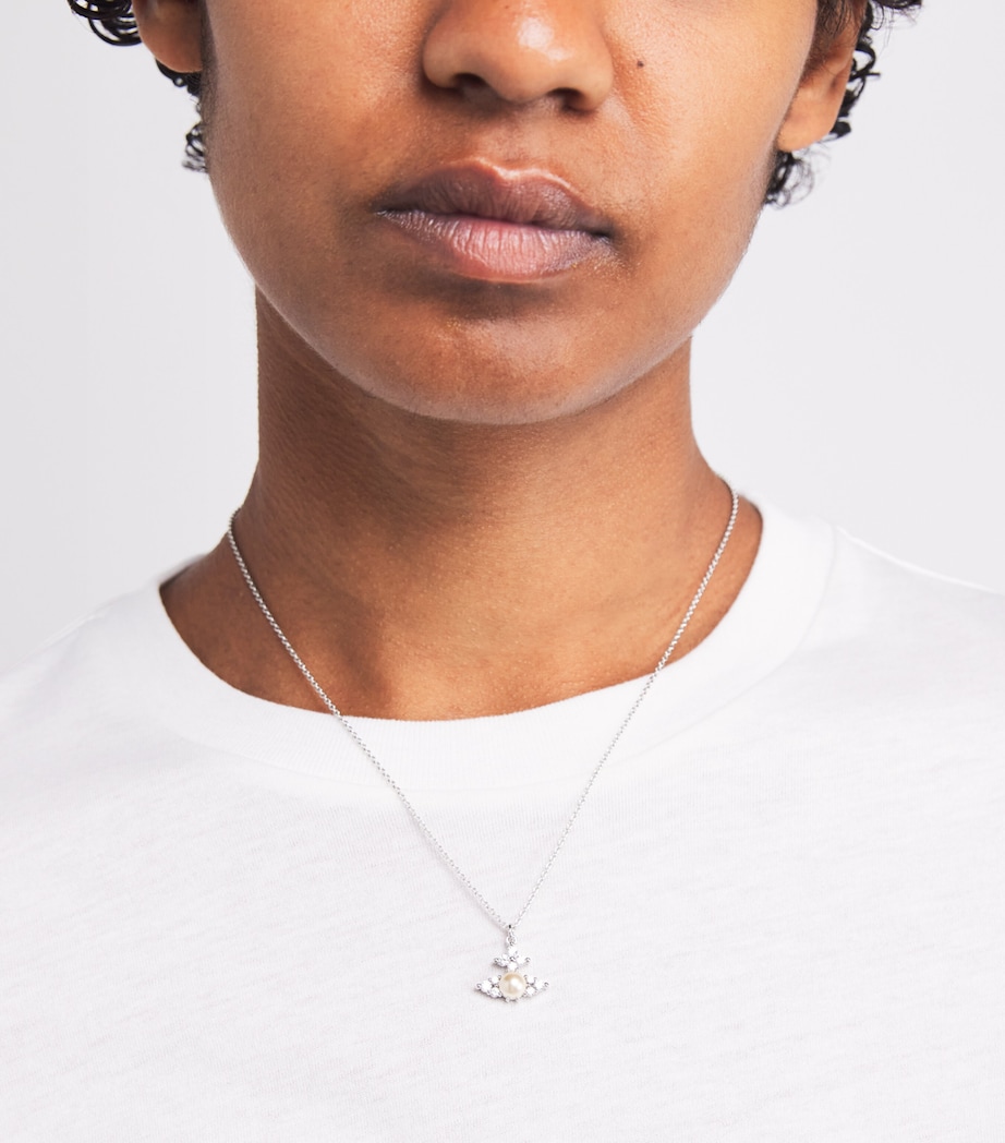 Feodora Pendant Necklace PLATINUM CREAMROSE Image 2