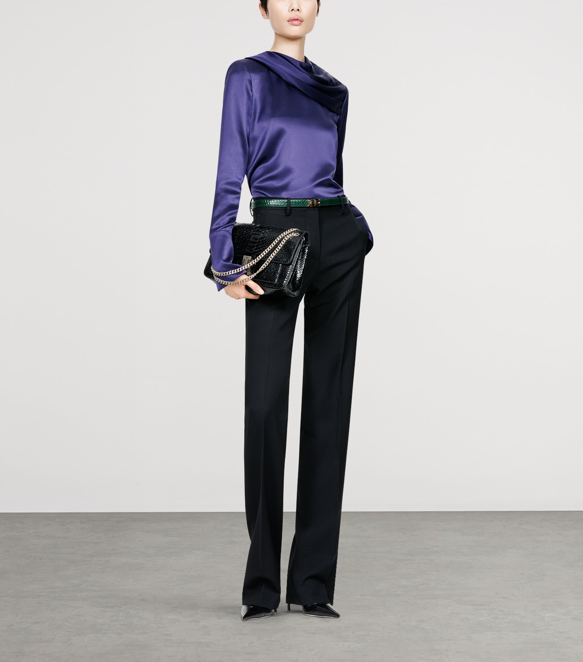 TOM FORD Womens Silk Georgette Blouse Uaw Image 2