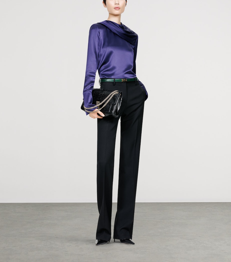 TOM FORD Womens Silk Georgette Blouse Uaw Image 2
