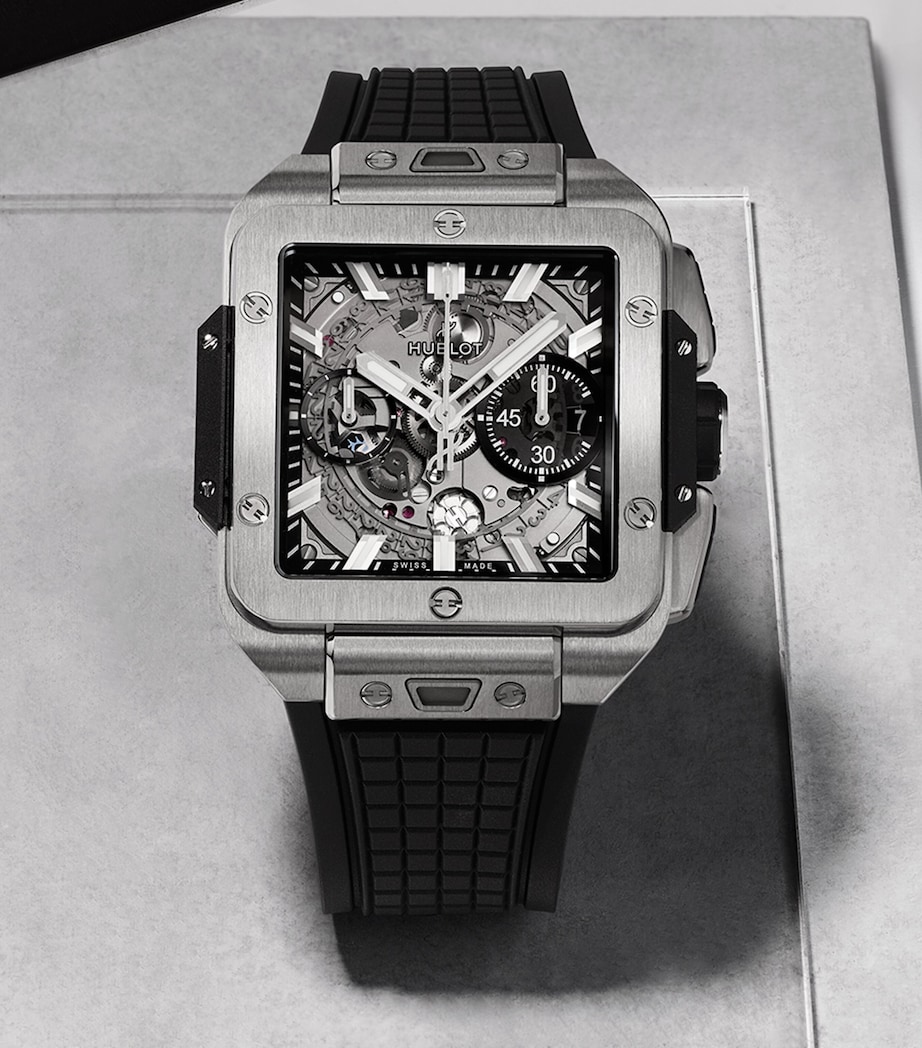 Titanium Square Bang Unico Watch 42mm BLACK Image 3