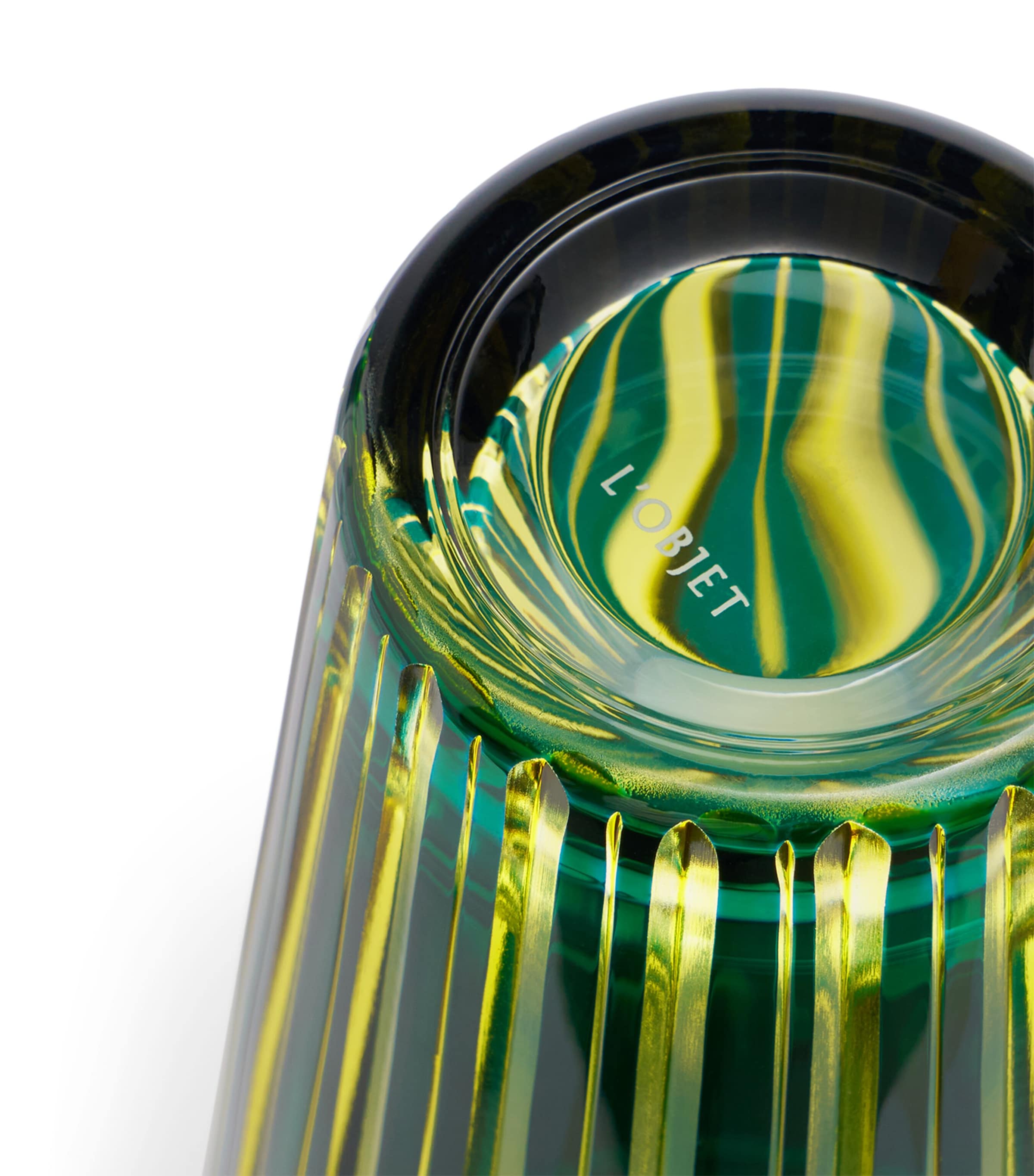 L'Objet Prism Cocktail Shaker Green Image 3