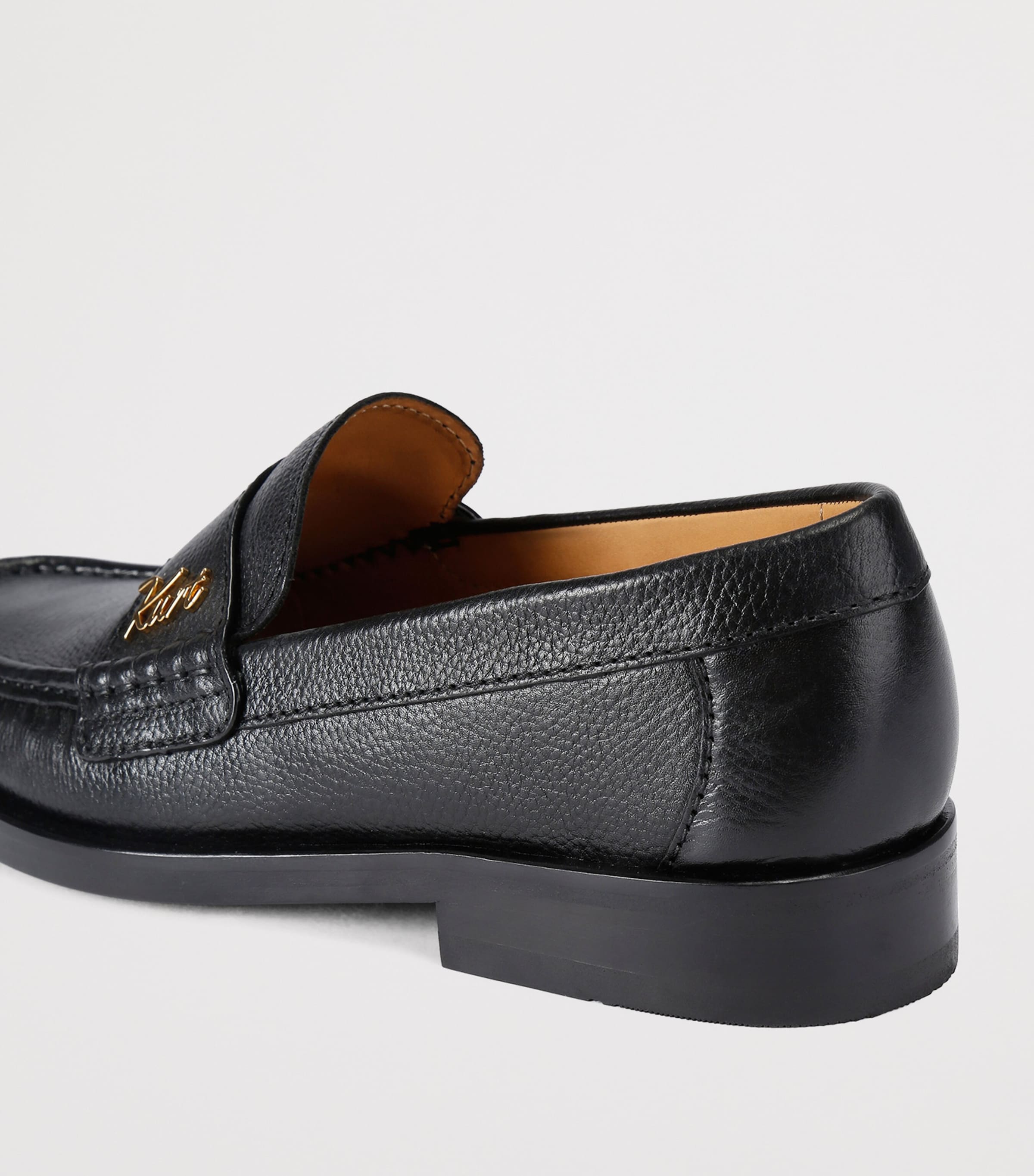 Kurt Geiger London Leather Limehouse Loafers Black Image 3
