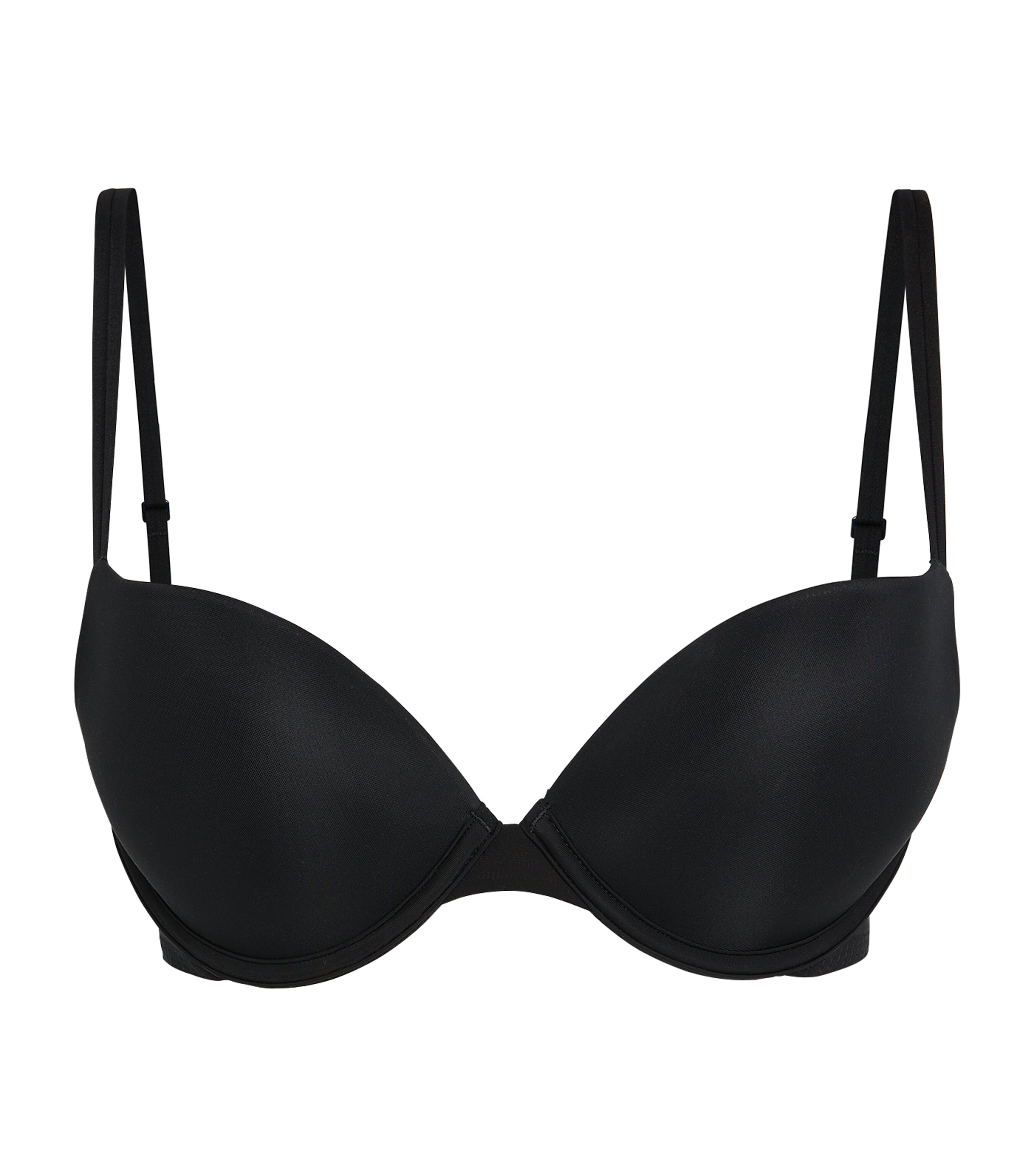 Calvin Klein Push-up Plunge Bra In Black