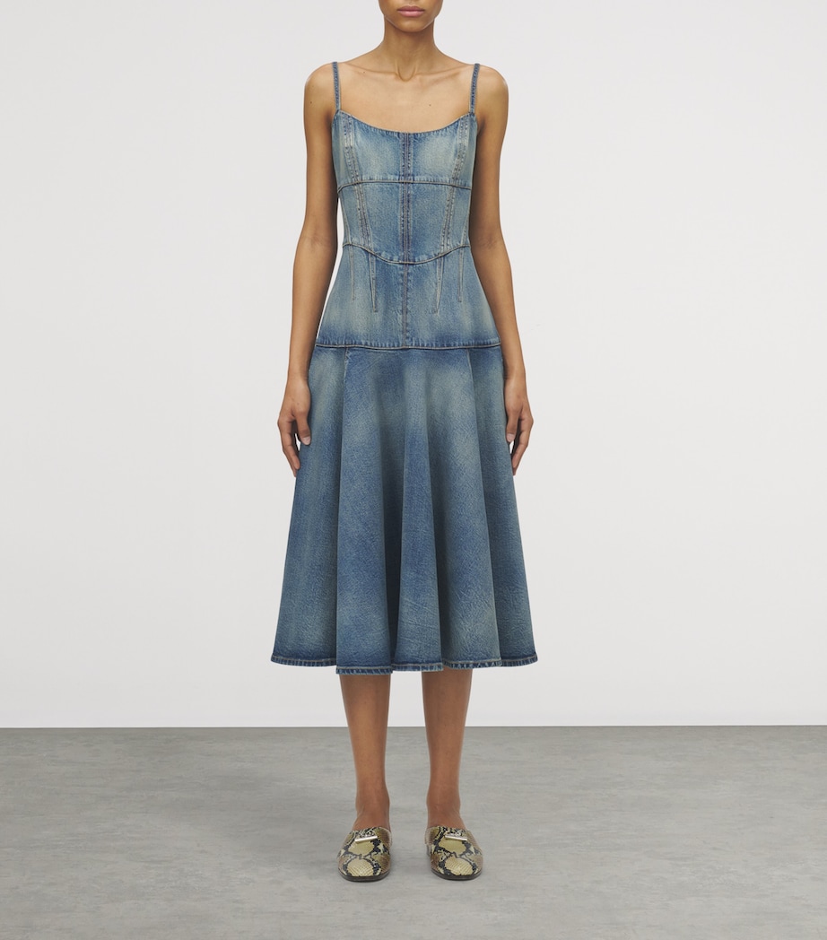 Denim Midi Dress 4315 Image 2