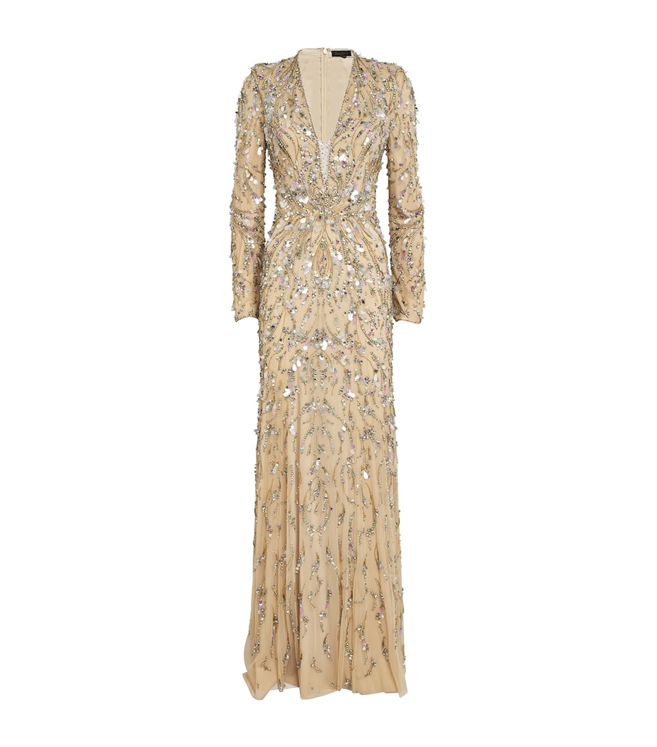 Embellished Kaia Gown ALMOND 2084 Image 1