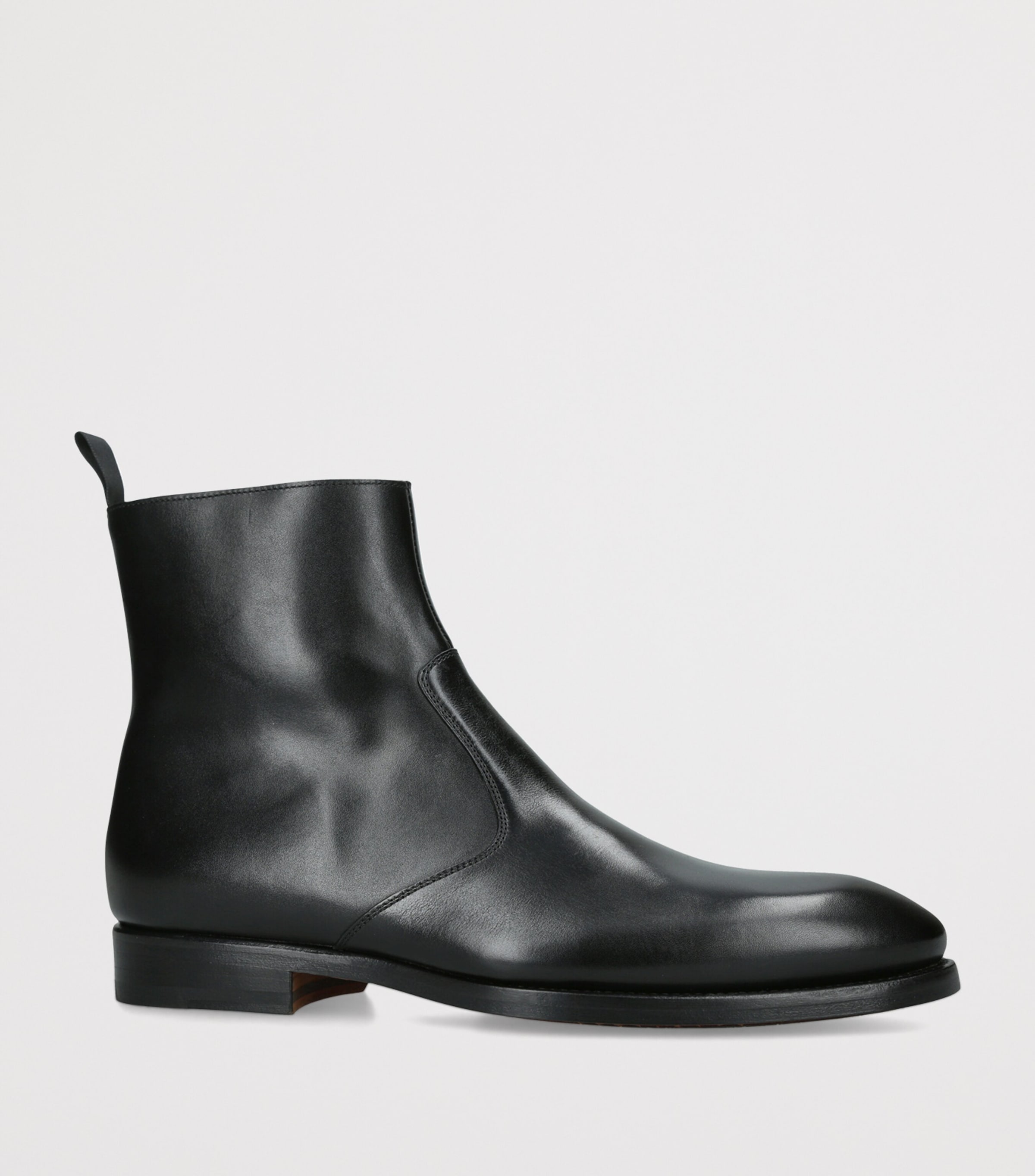 Magnanni Black Leather Zip-Up Ankle Boots | Harrods US