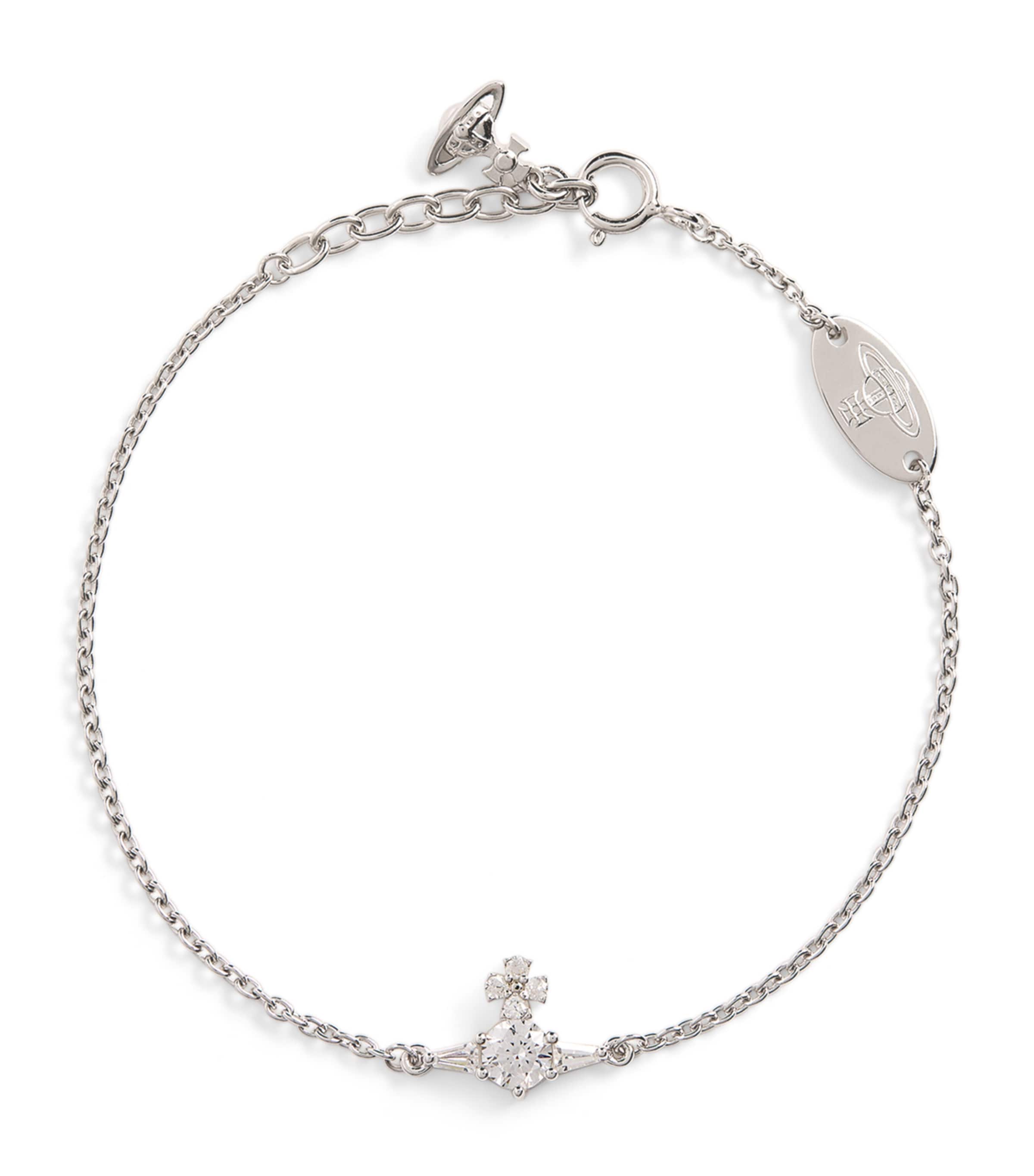 Vivienne Westwood Crystal-embellished Ofelia Bracelet In Gold