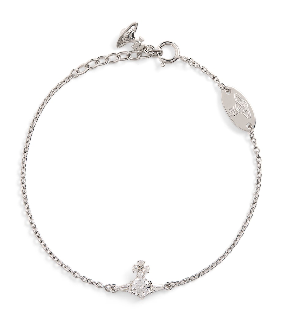 Crystal-Embellished Ofelia Bracelet P102 PLTNM/WHT Image 1