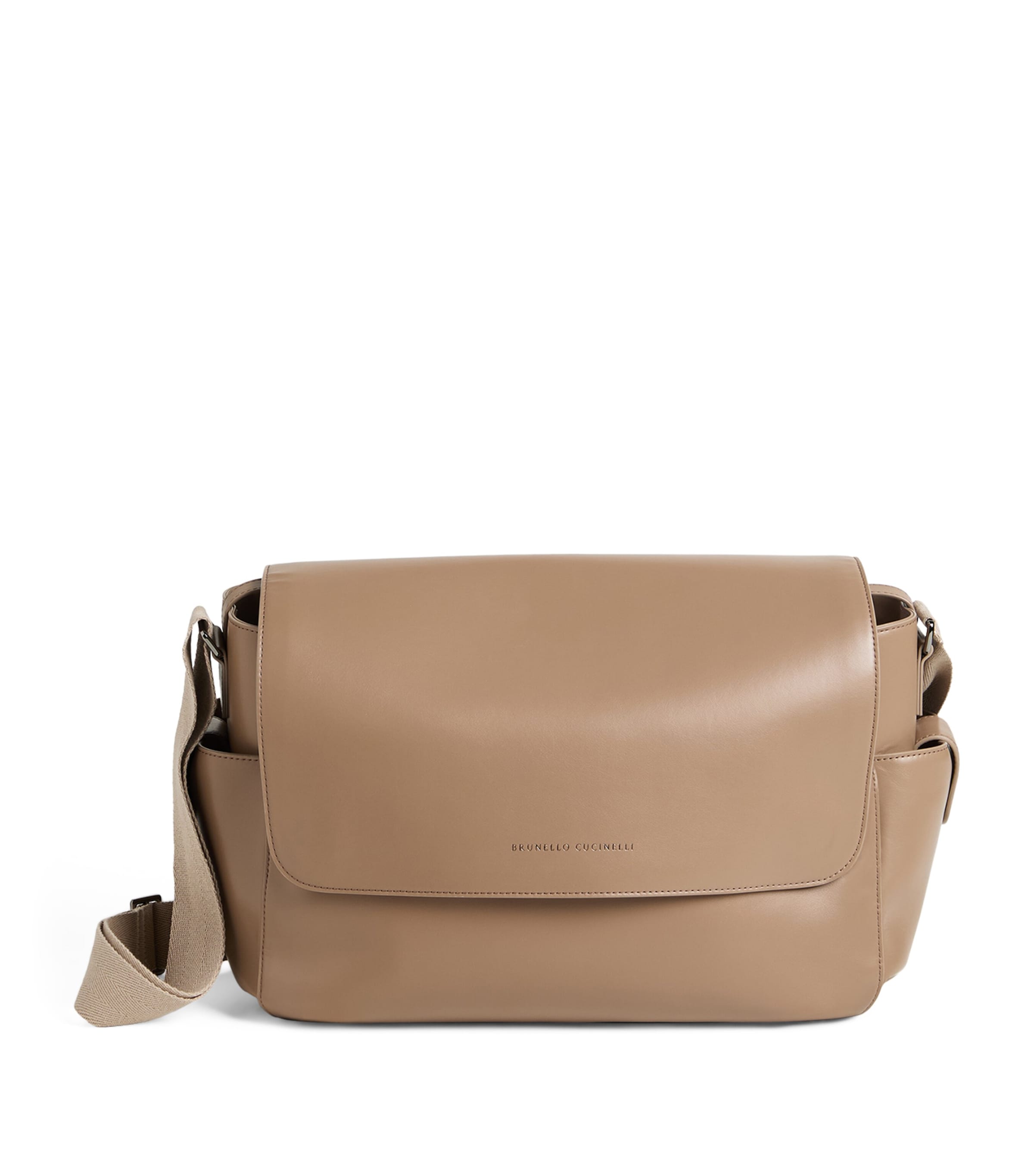 Brunello Cucinelli Kids Leather Baby Bernie Changing Bag Image 1