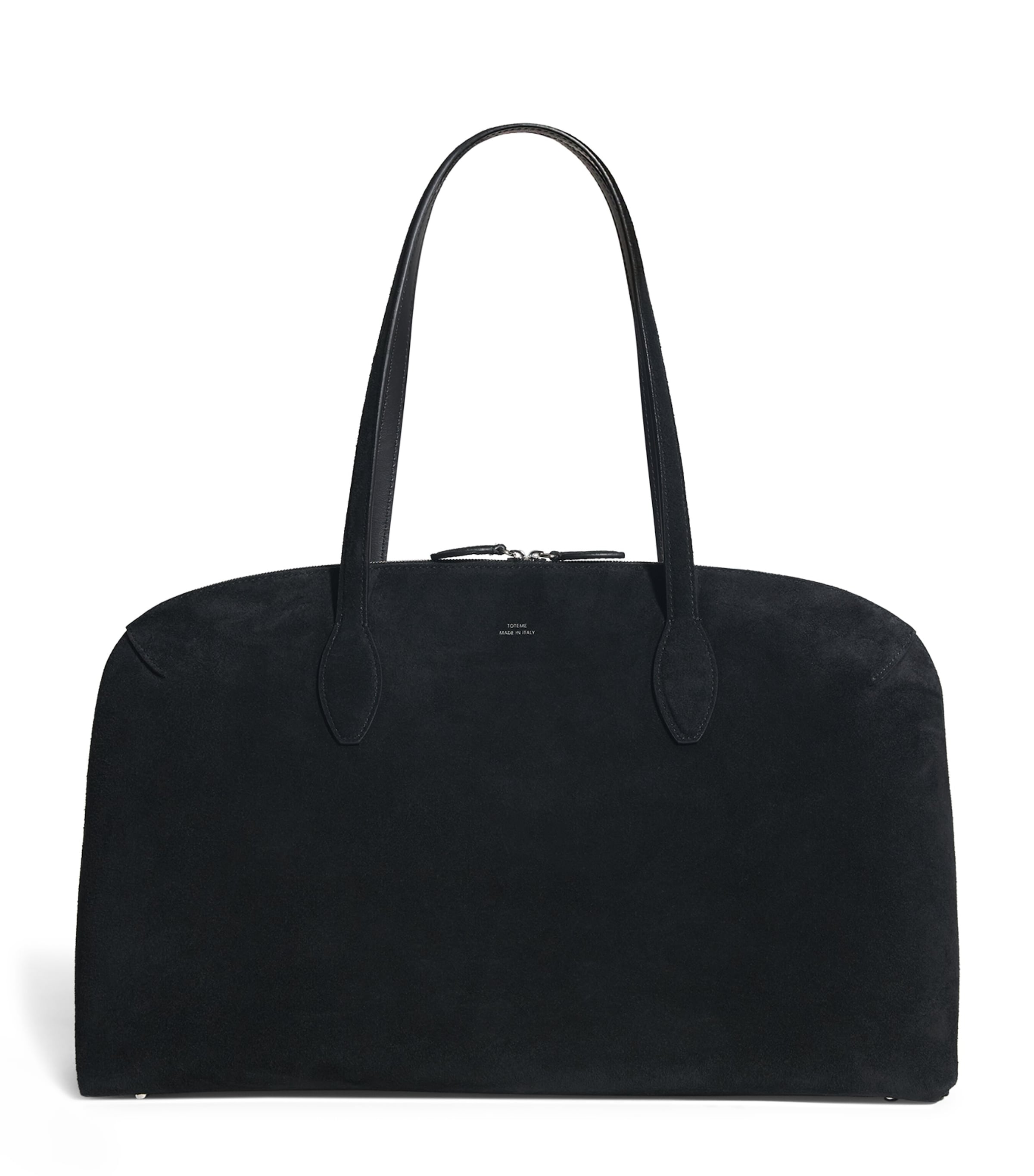 Totême Suede Day Shoulder Bag In Black