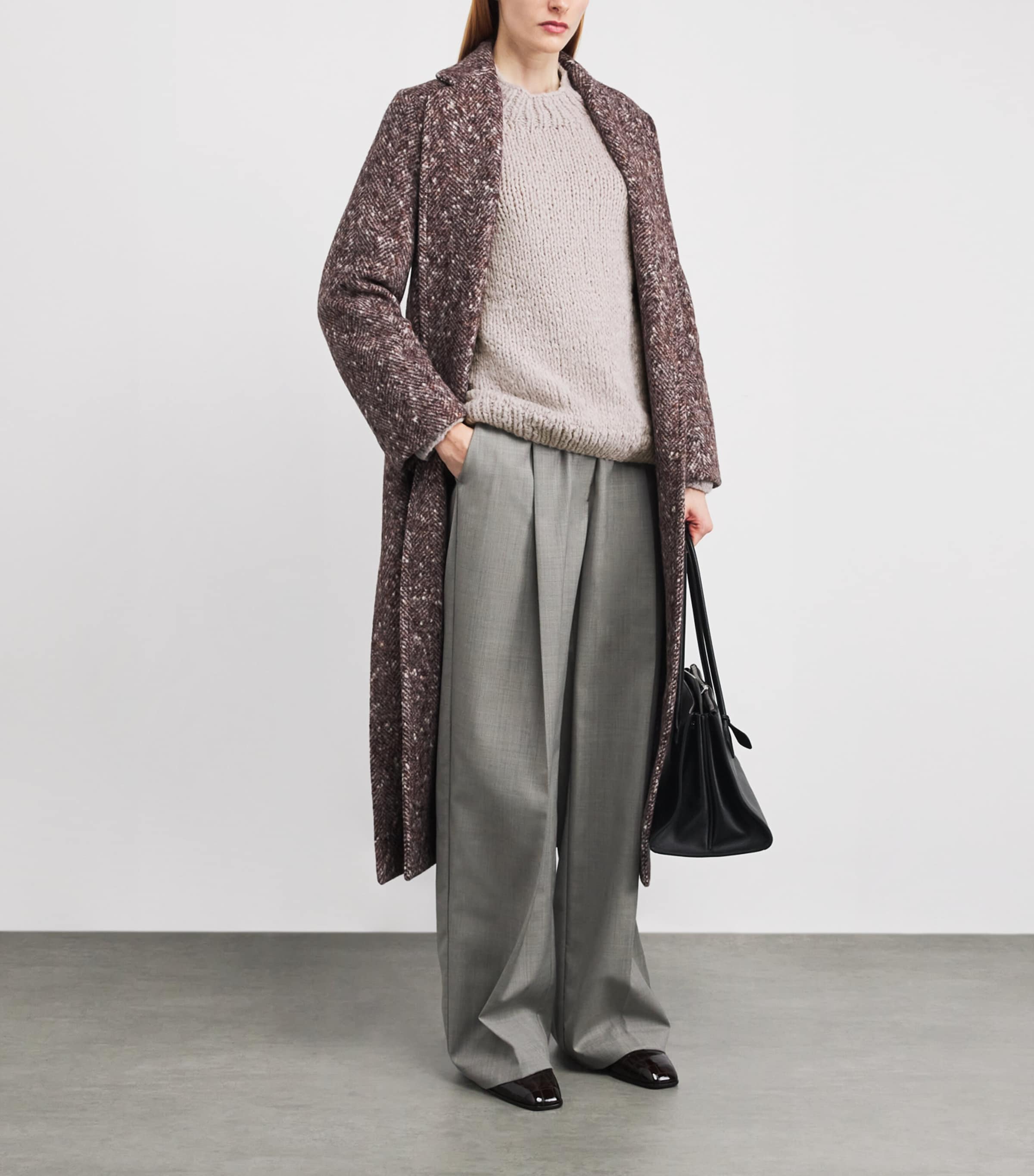 Alpaca-Merino Hand-Knitted Sweater LAVENDER Image 2