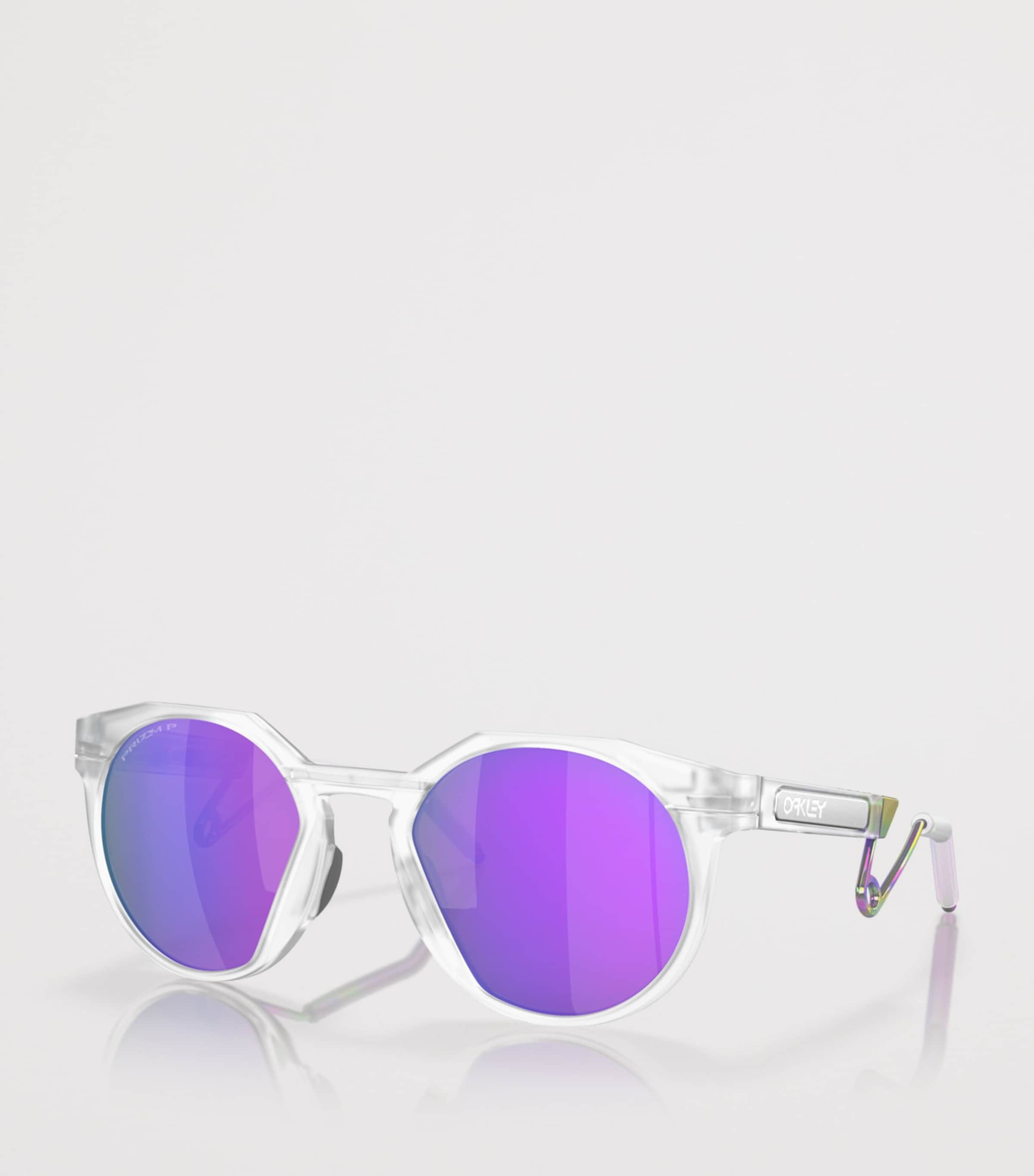 Oakley HTSN Metal Round Sunglasses Clear Image 2