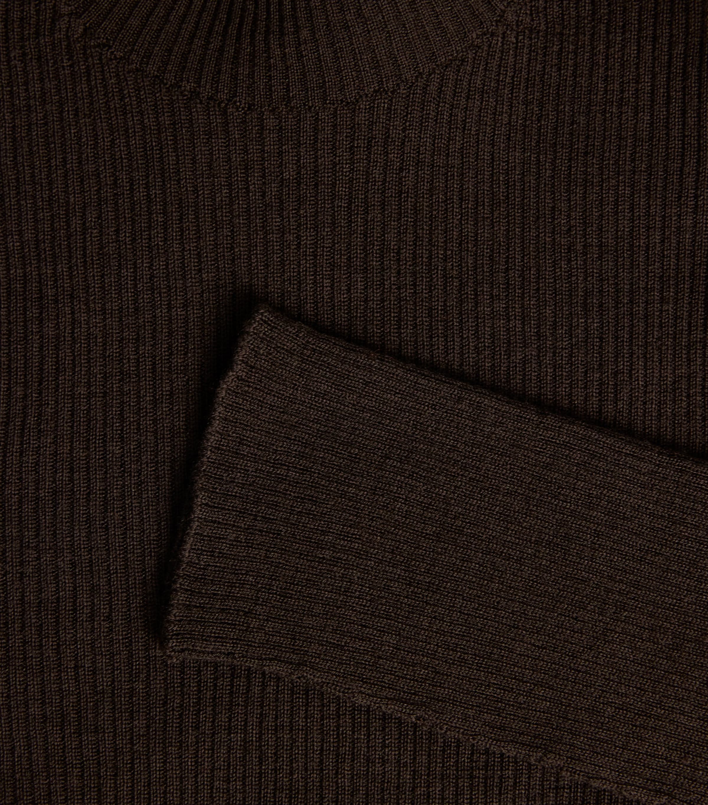 Rick Owens Mens Virgin Wool Lupetto Sweater Grease Image 6