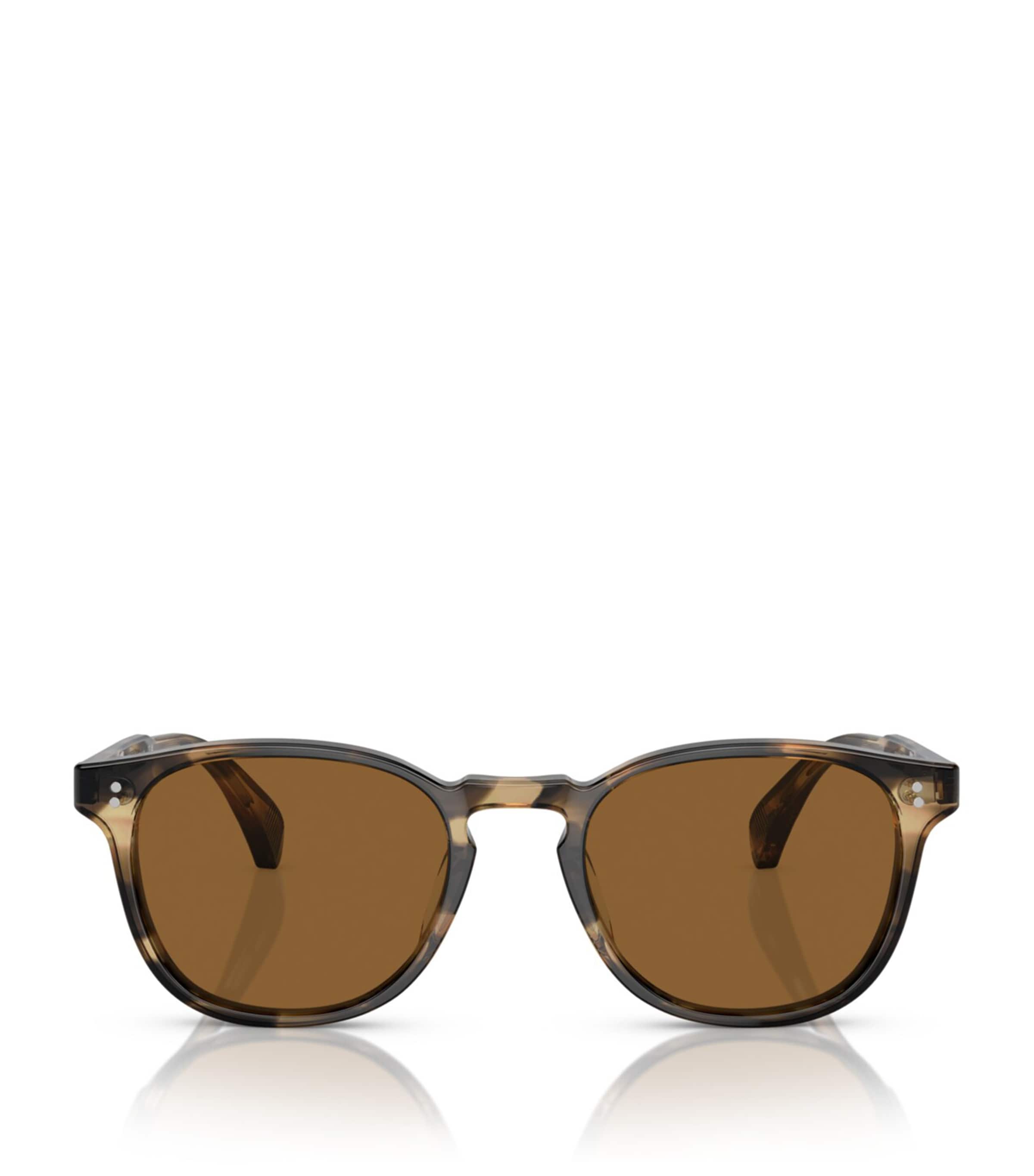 Oliver Peoples Womens Brown Ov5413su Cary Grant Round-frame Tortoiseshell Acetate Sunglasses In Brown