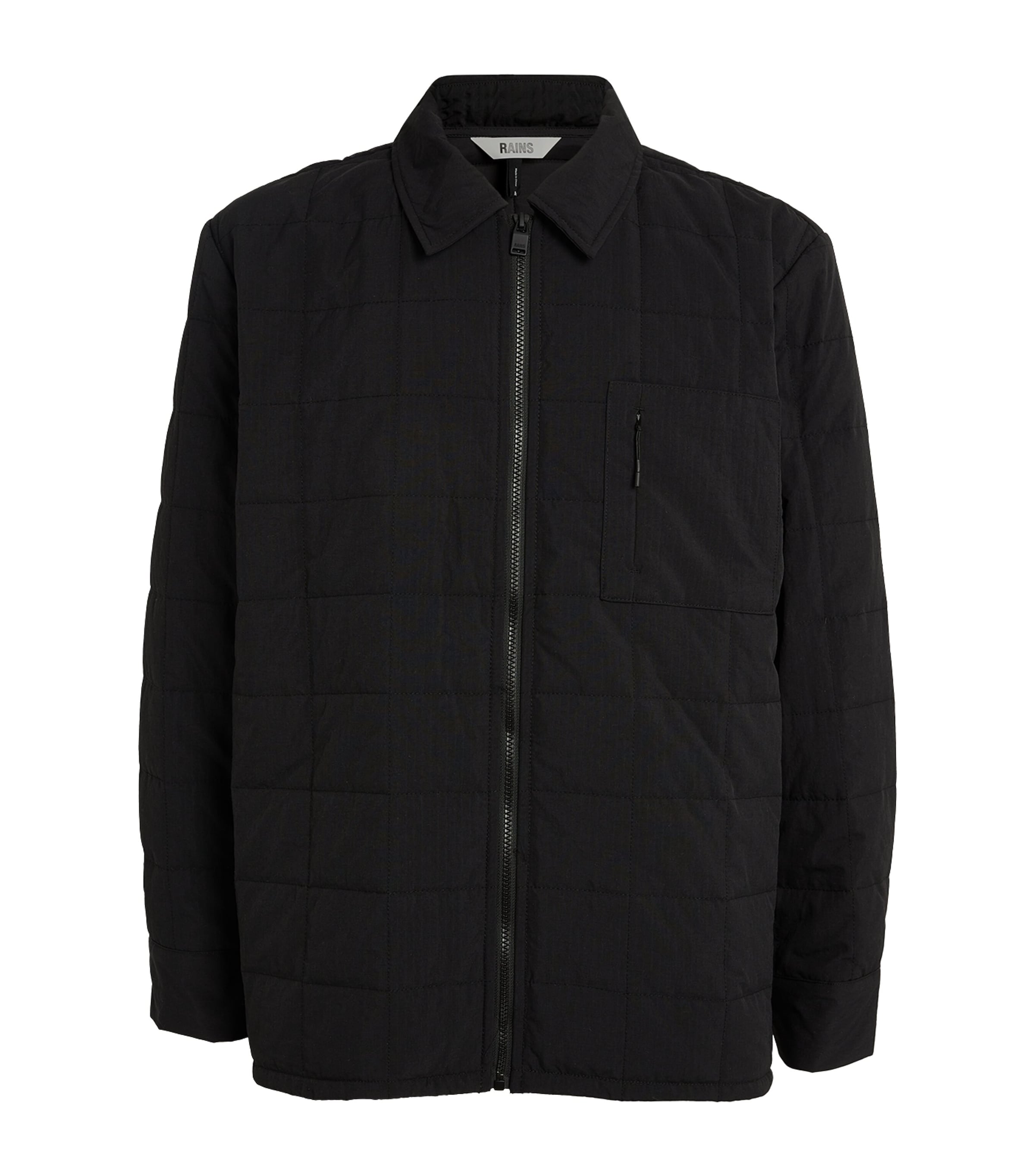 RAINS QUILTED ZIP-UP JACKET 