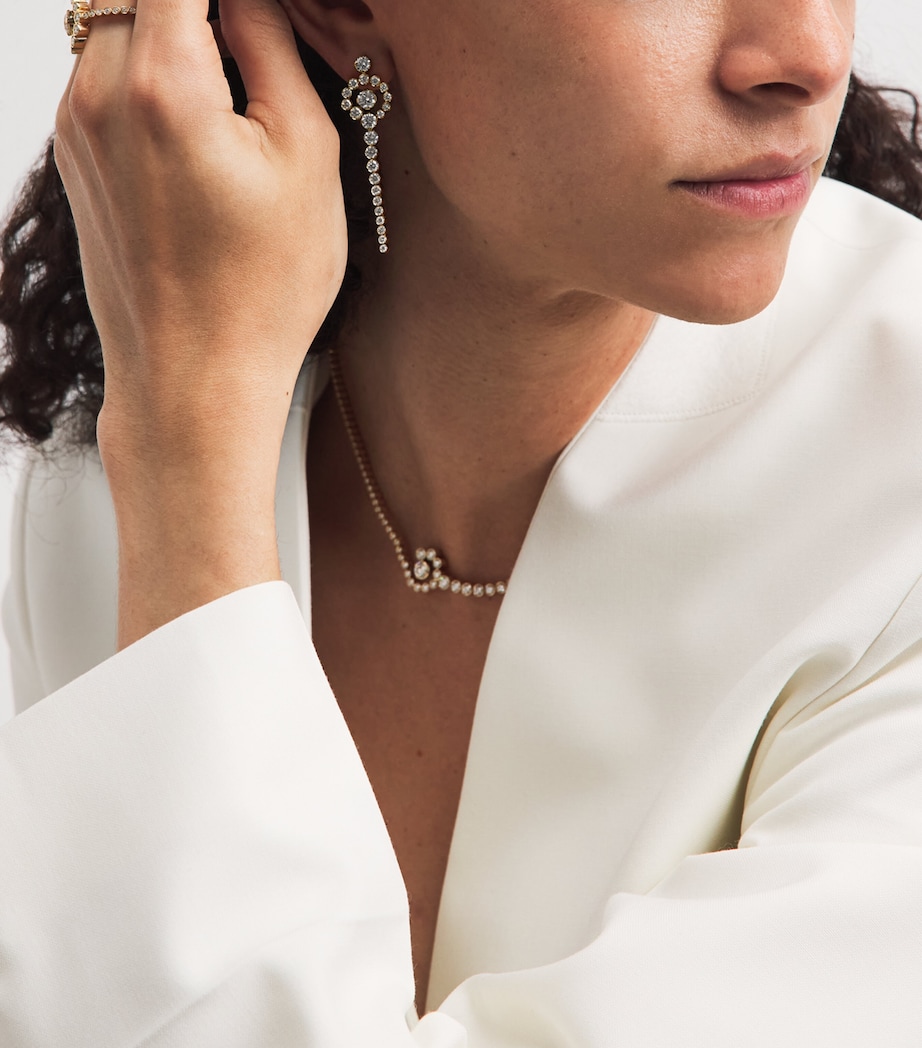 Sophie Bille Brahe Yellow Gold and Diamond Escargot de Rêve Earrings Yellow Gold Image 4