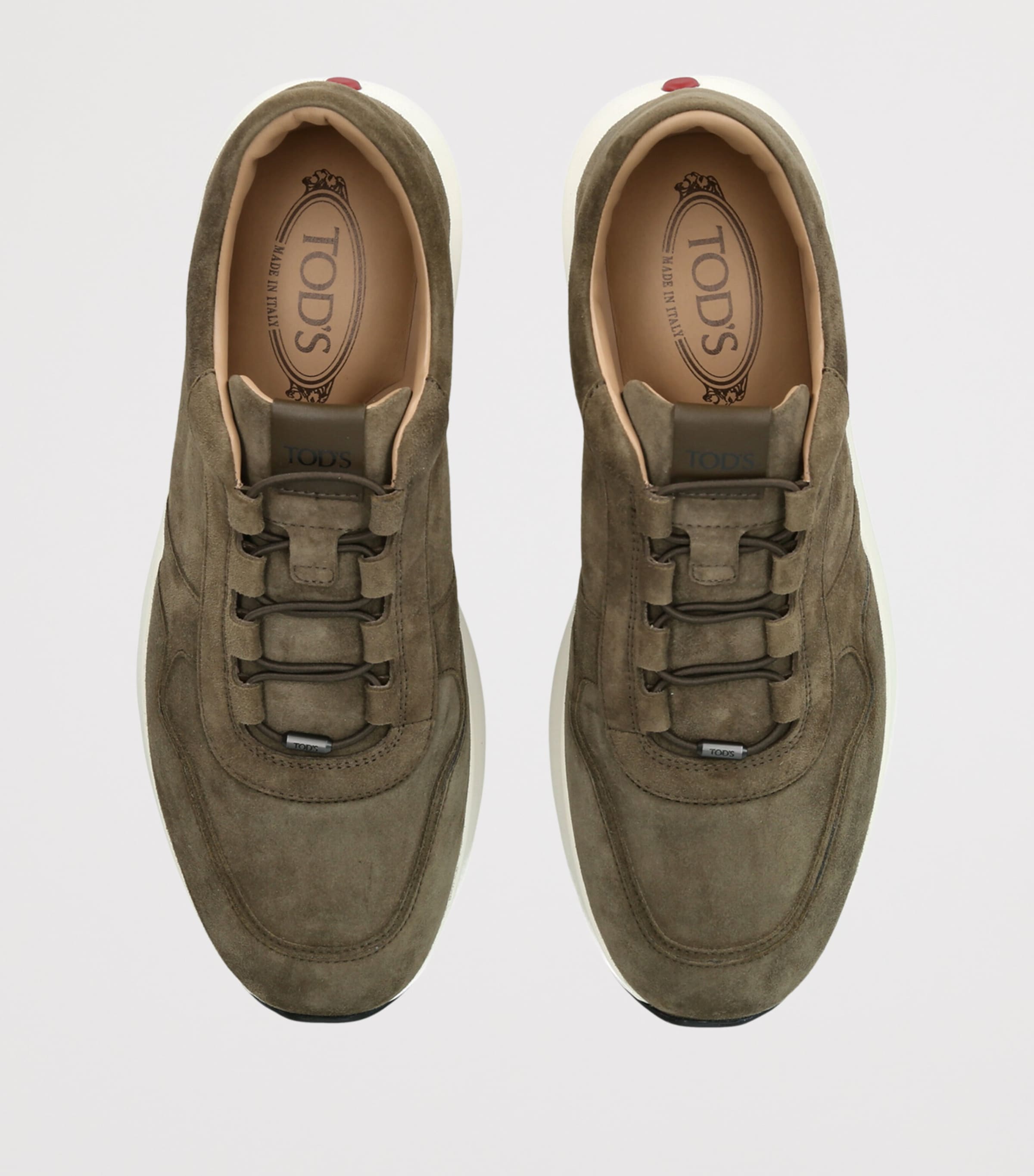 Tod's Suede Allacciato 79k Sneakers Khaki Image 3