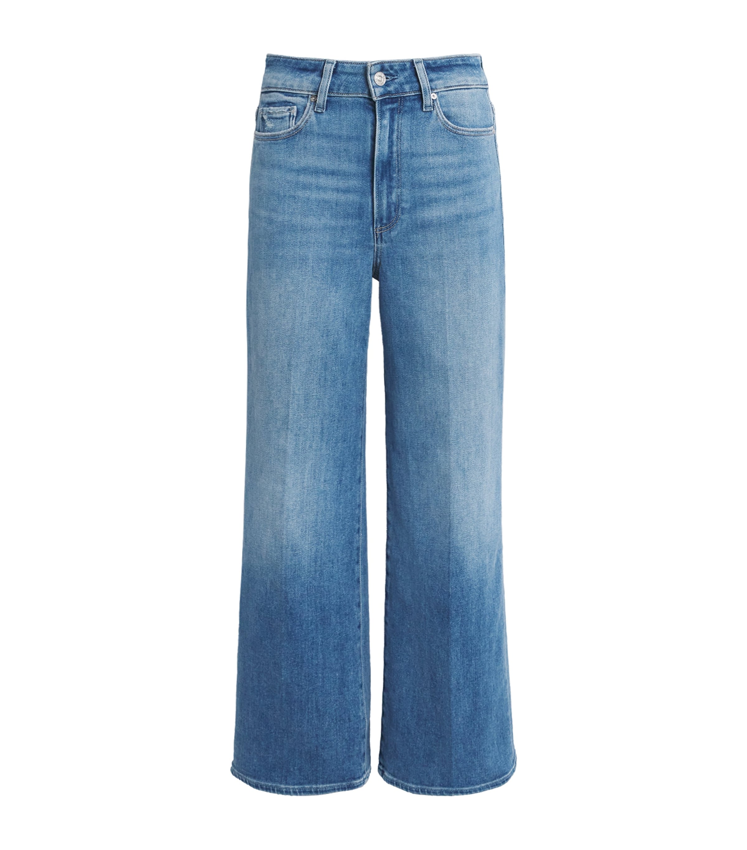 PAIGE Womens Anessa High-Rise Wide-Leg Jeans Vino Vibes Image 1