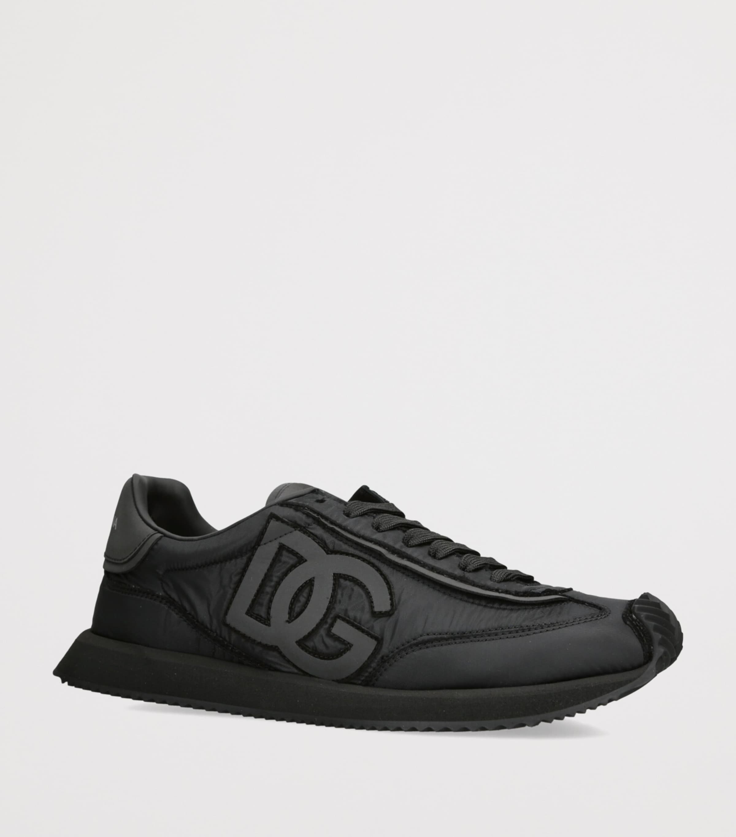 Leather Portofino Sneakers BLACK Image 3