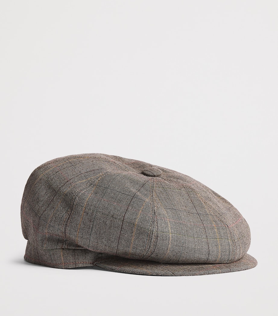 Wool-Blend Cesare Flat Cap MICRO 257B Image 2